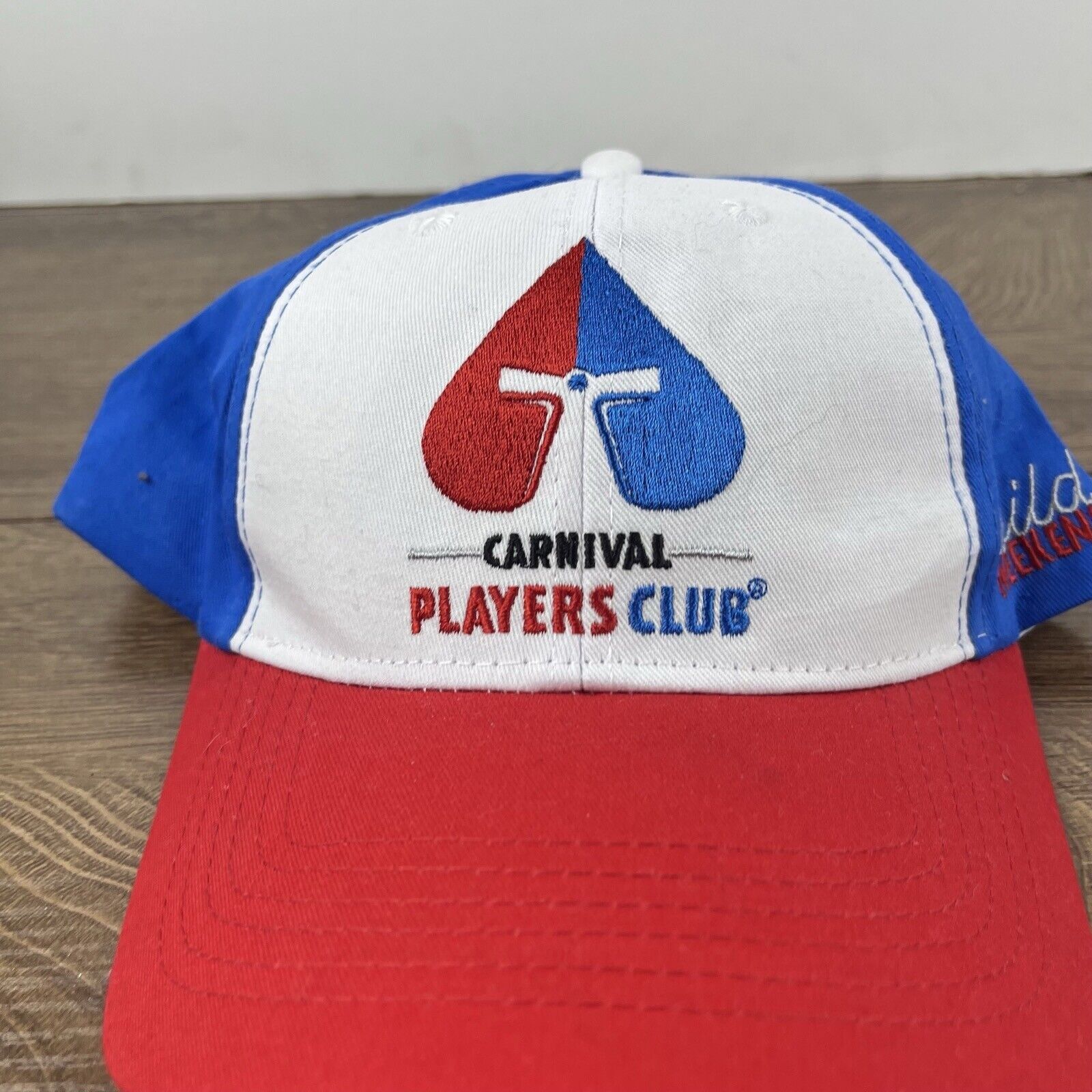Other Carnival Players Club Hat White Cap Hat Adjustable Hat White Size ONE SIZE - 6 Thumbnail