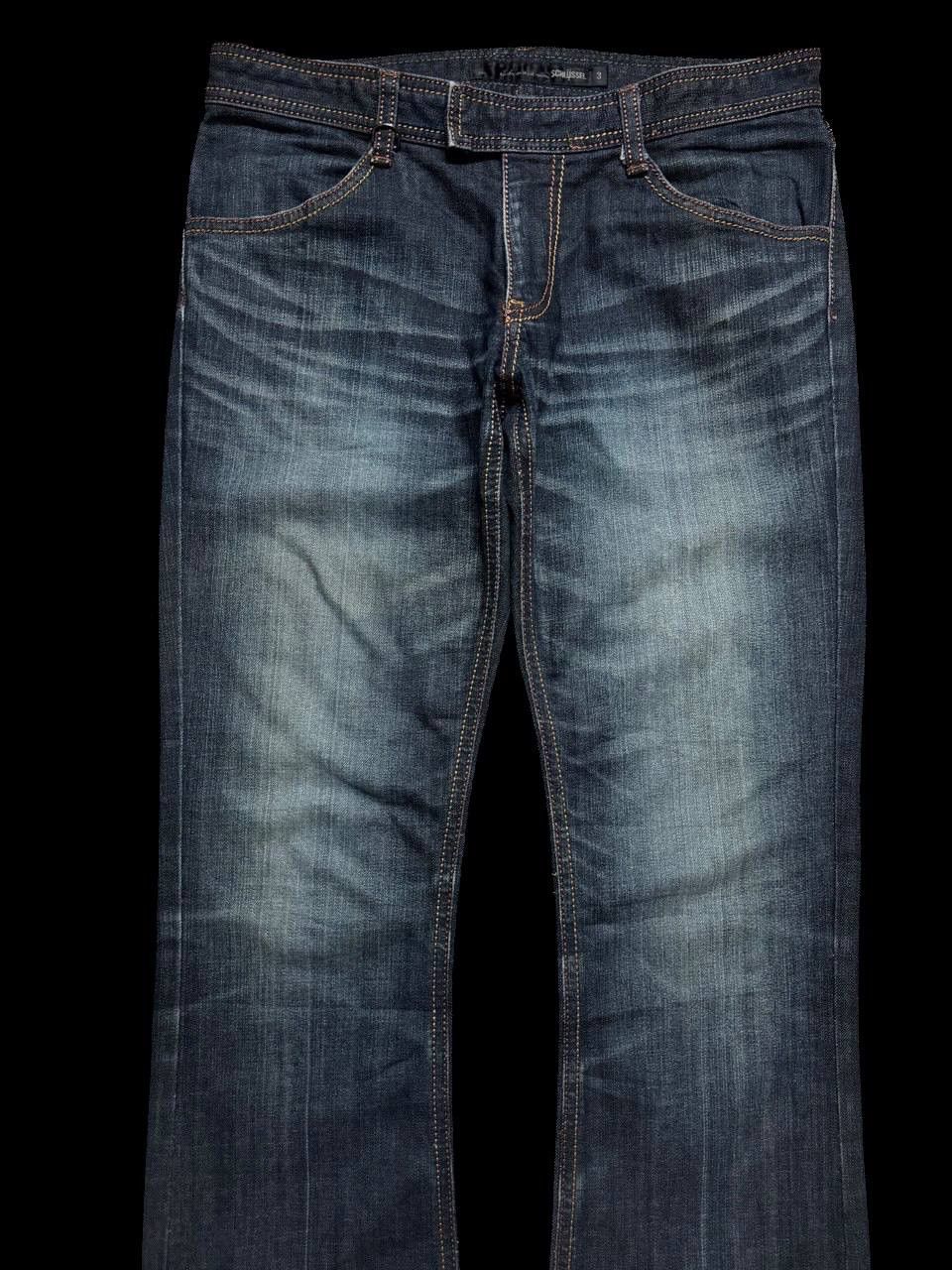 Vintage FLARE Vintage Schlussel Mudwash Distressed Bootcut Sick Jean Size US 31 - 3 Thumbnail