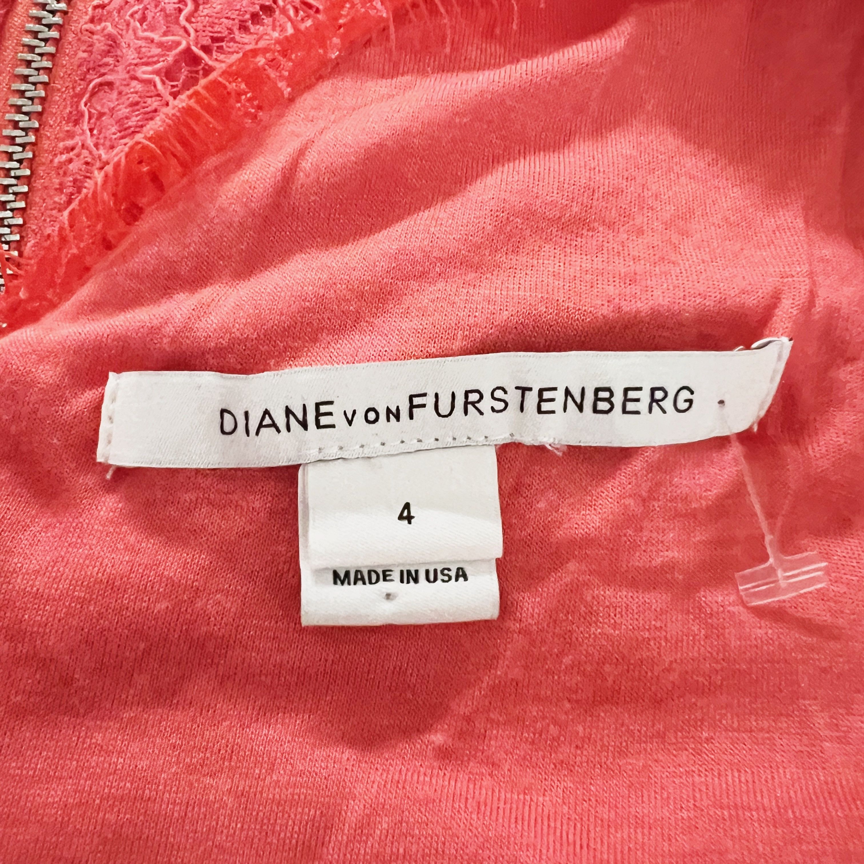 Diane von Furstenberg Diane Von Furstenberg Allover Lace Quarter Sleeve Size S / US 4 / IT 40 - 2 Thumbnail