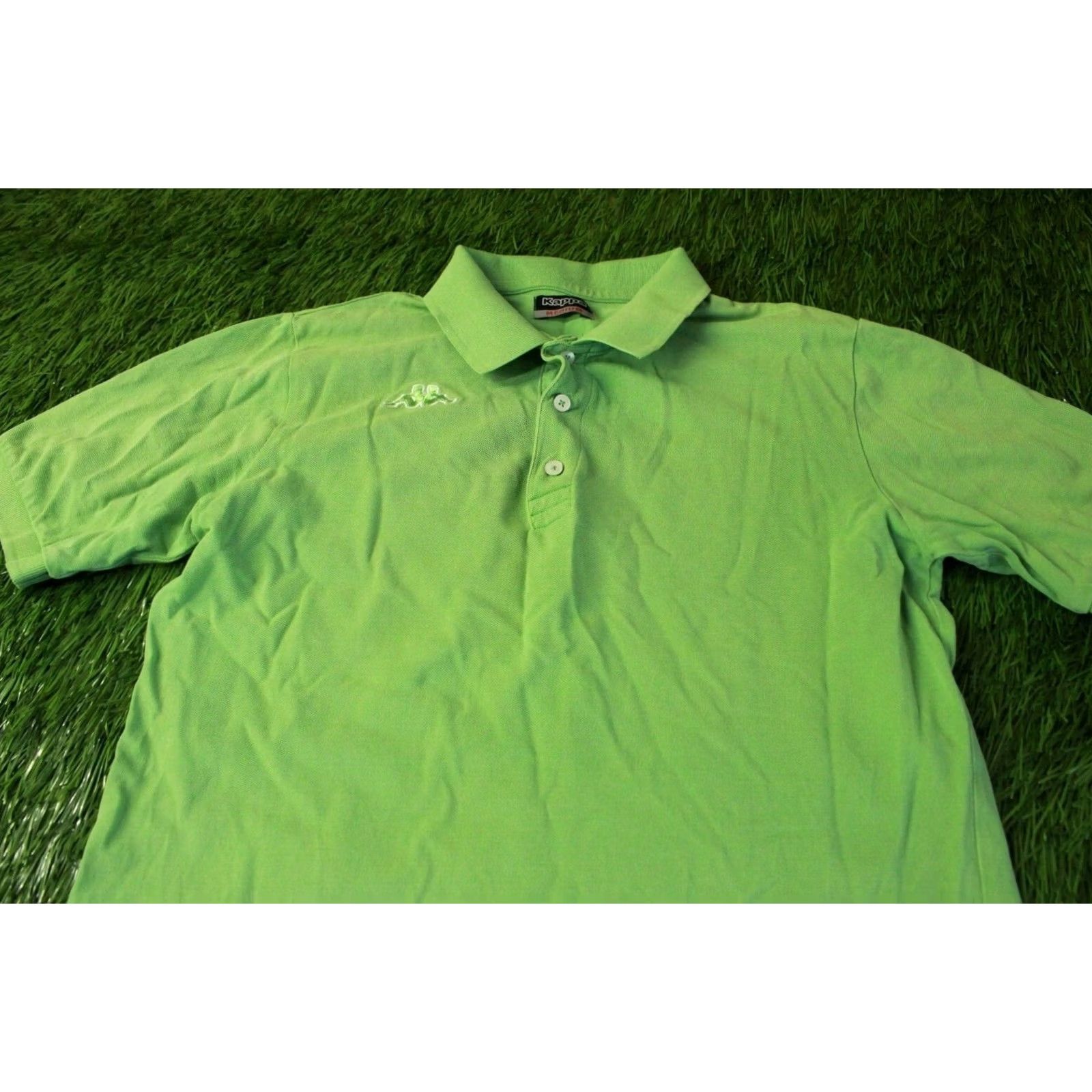 Kappa Kappa Polo Shirt Mens Short Sleeve Jersey 100% Cotton Green M Medium Shirt Regular Size M Polo Mens Green 2012 Size US M / EU 48-50 / 2 - 2 Thumbnail
