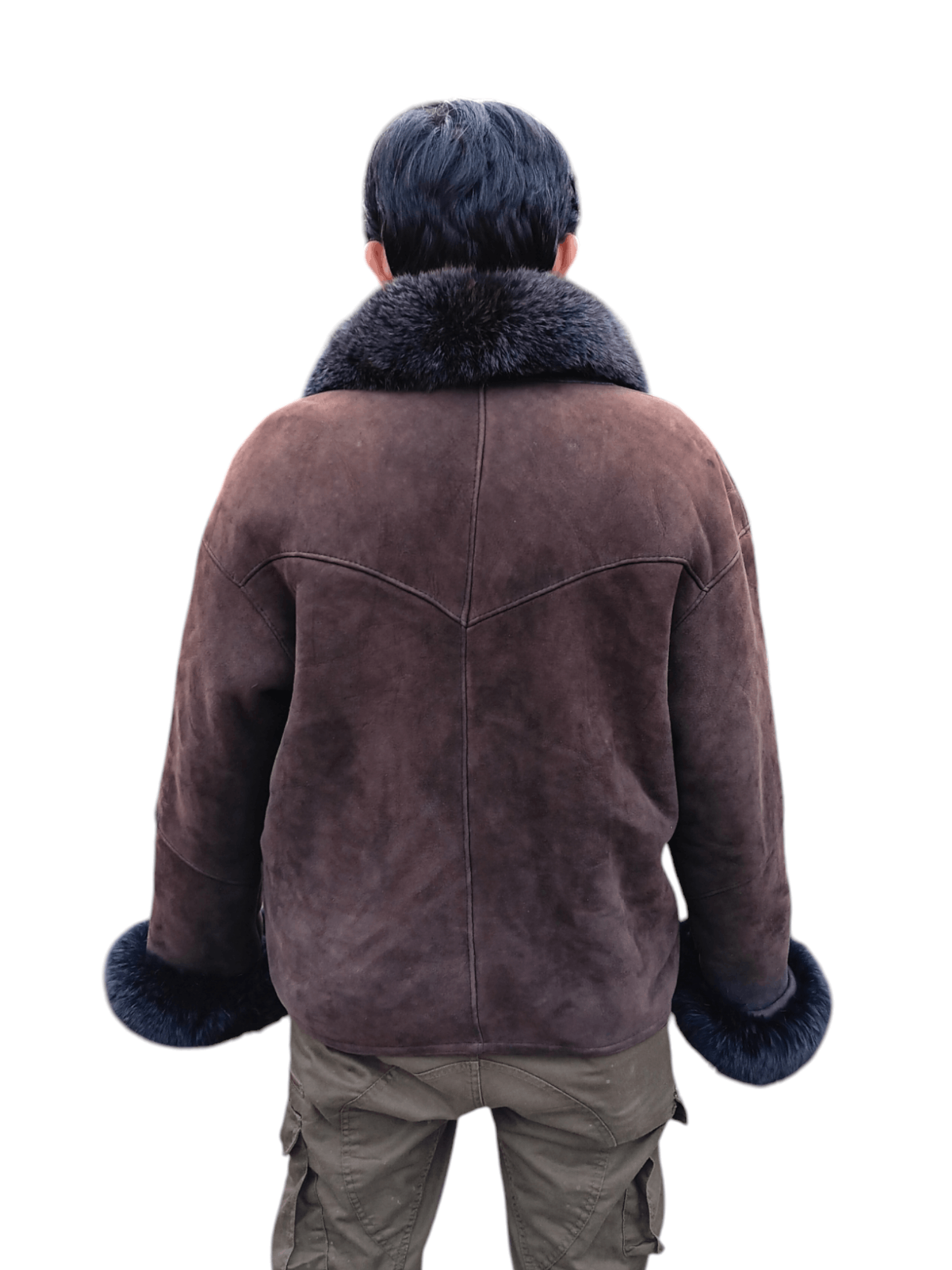 MOBA Sheep skin shearling fur coat jacket