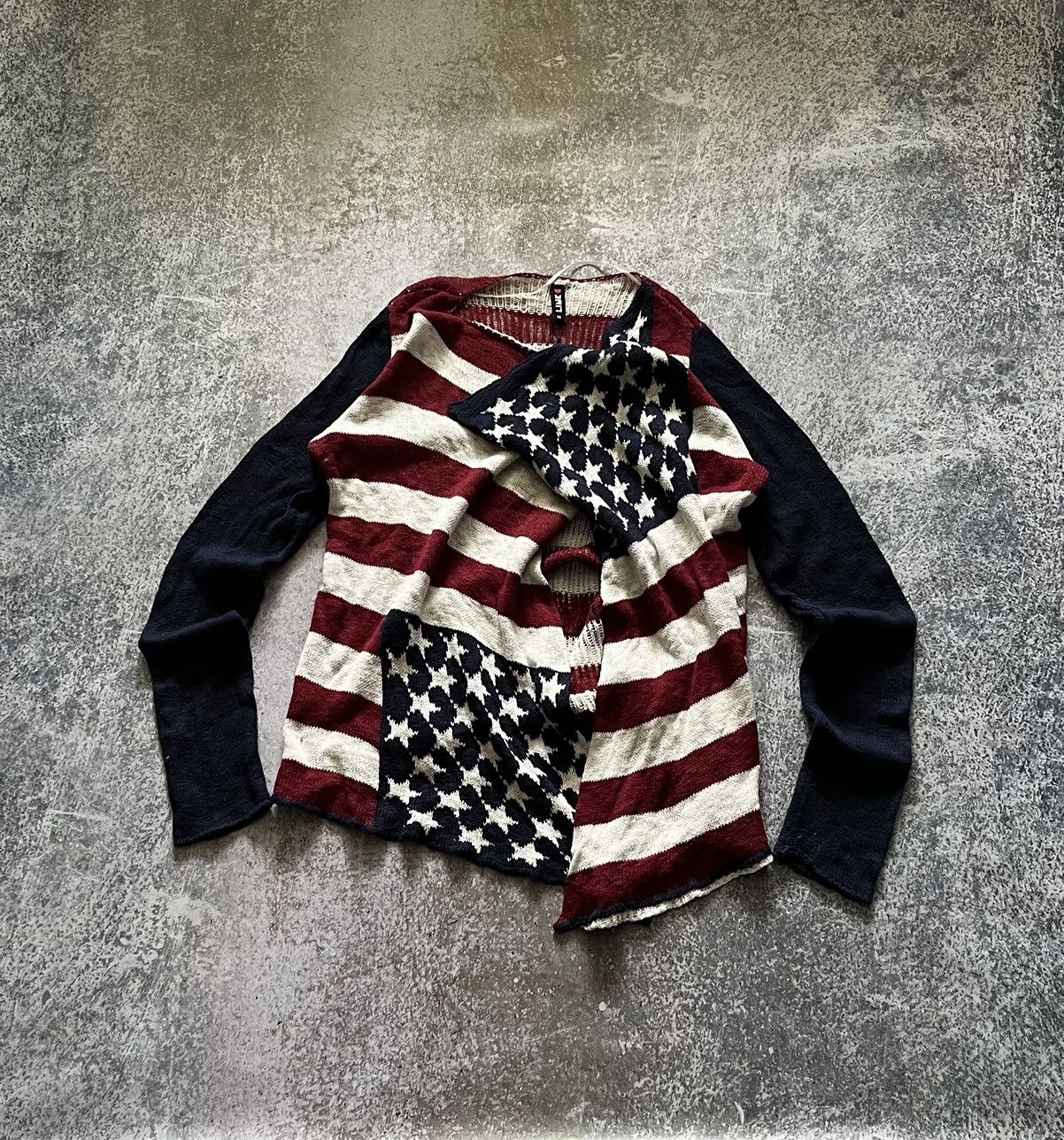Hysteric Glamour × Undercover USA🇺🇸 Cardigan Knitwear full printed Raplh Lauren vibe y2k Size US M / EU 48-50 / 2 - 1 Thumbnail