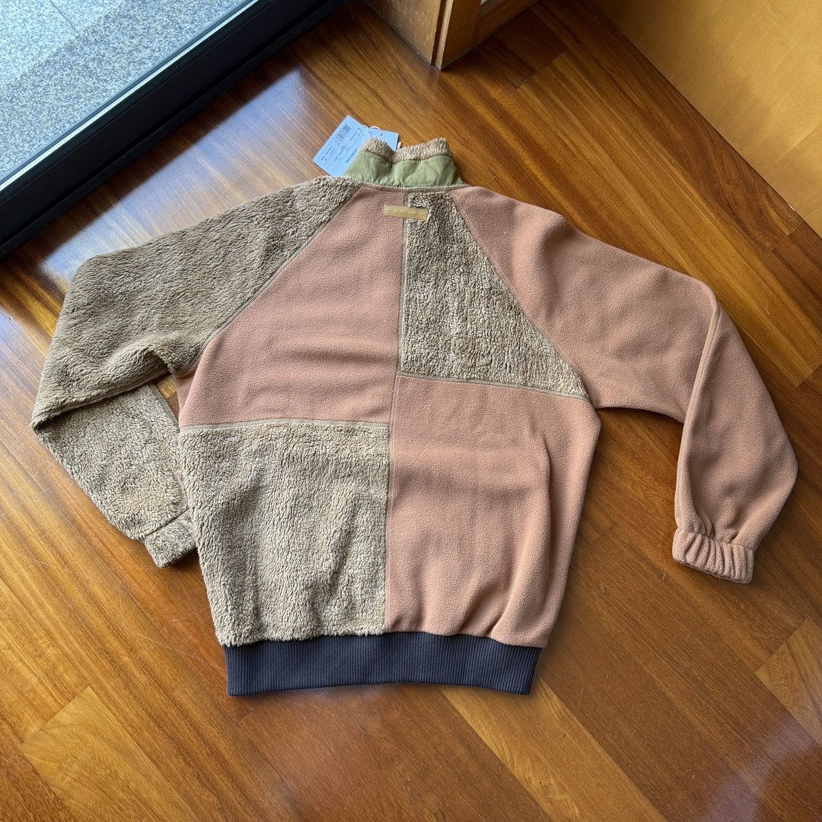 Helmut Lang Helmut Lang walnut patchwork fleece baggy fit size XS Size US XS / EU 42 / 0 - 2 Thumbnail