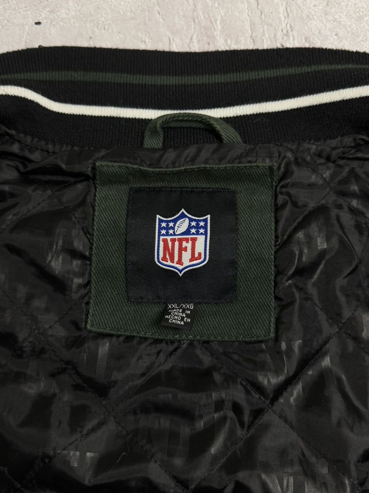 NFL Vintage New York Jets NFL Bomber Jacket 90s Size US XXL / EU 58 / 5 - 8 Thumbnail