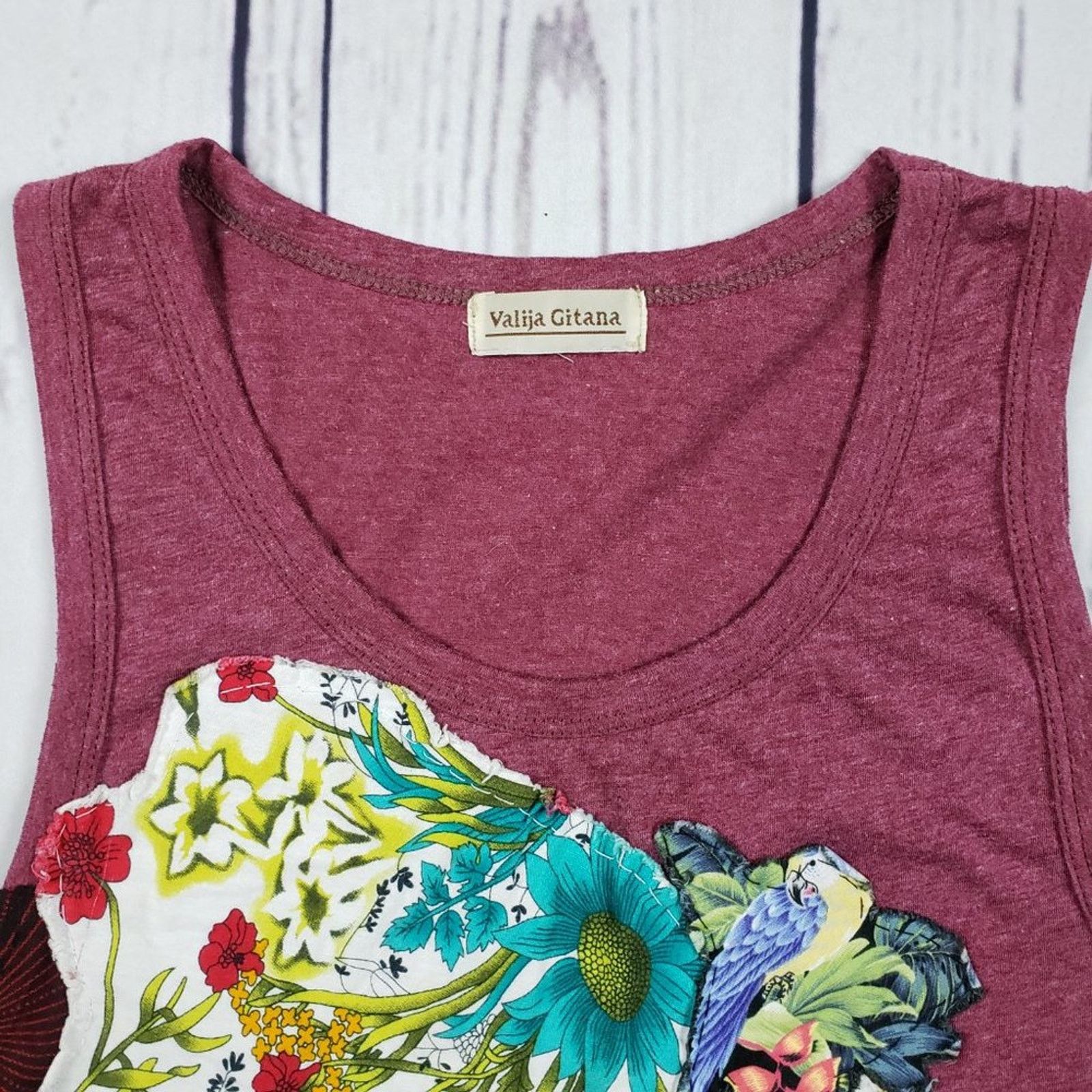 Other Valija Gitana Cropped Tank Top Standard Size Sleeveless Size ONE SIZE - 4 Thumbnail