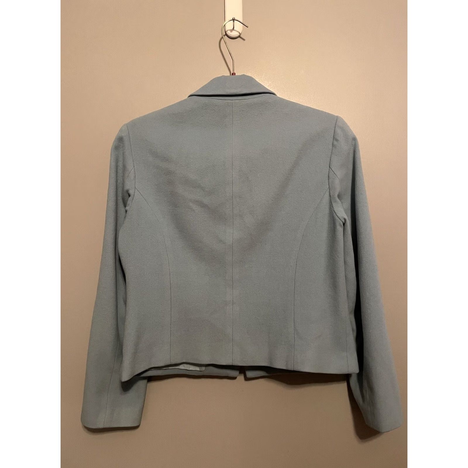 Brooks Brothers VINTAGE Brooks Brothers Women’s Jacket Blue Wool Zip 6 Short 22” 18” Pit to Pit Women A443 Size 28" / US 6 / IT 42 - 4 Thumbnail