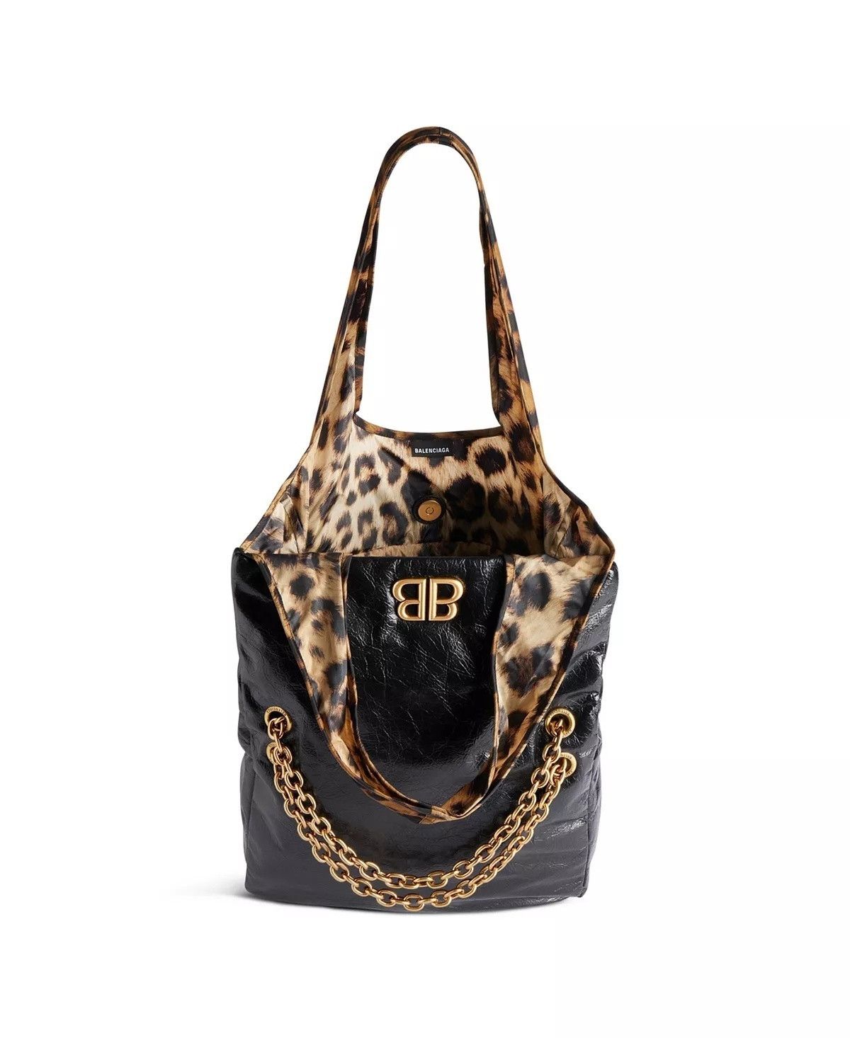 Balenciaga o1s1rm0825 Size: OS / Monaco Small Chain Bag Plus in Black Size ONE SIZE - 2 Thumbnail