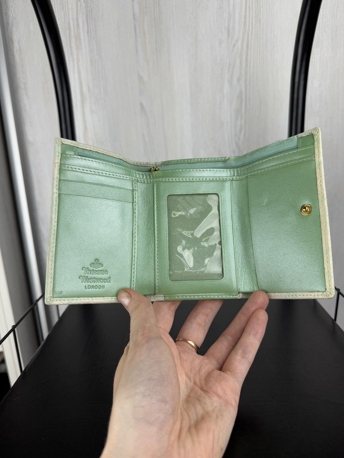 Vivienne Westwood Vivienne Westwood white green small wallet Size ONE SIZE - 9 Thumbnail