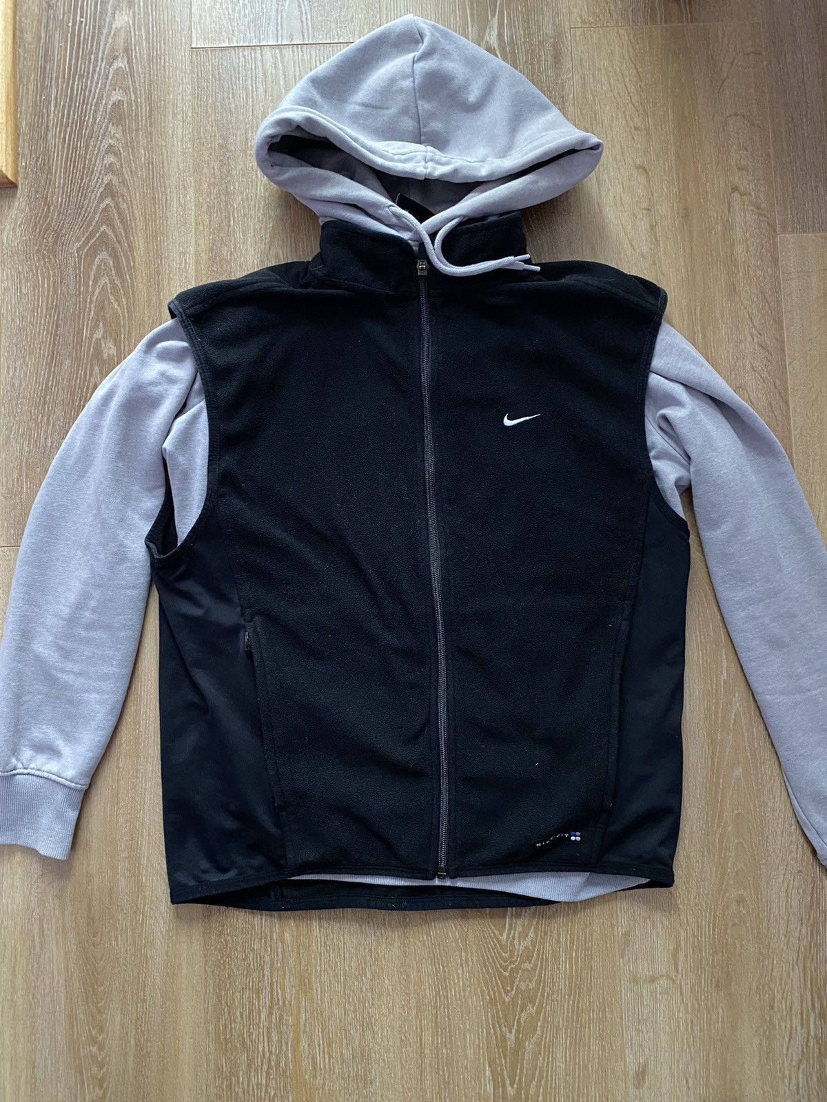 Nike Vintage 90’s Nike swoosh fleece vest Size US L / EU 52-54 / 3 - 2 Thumbnail