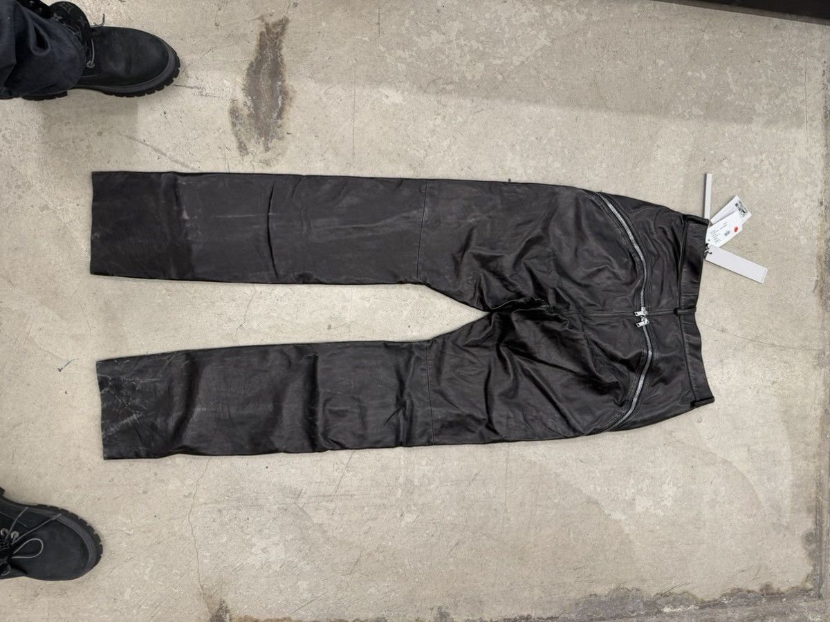 Rick Owens Rick Owens Leather Banana pants Size US 32 / EU 48 - 2 Thumbnail