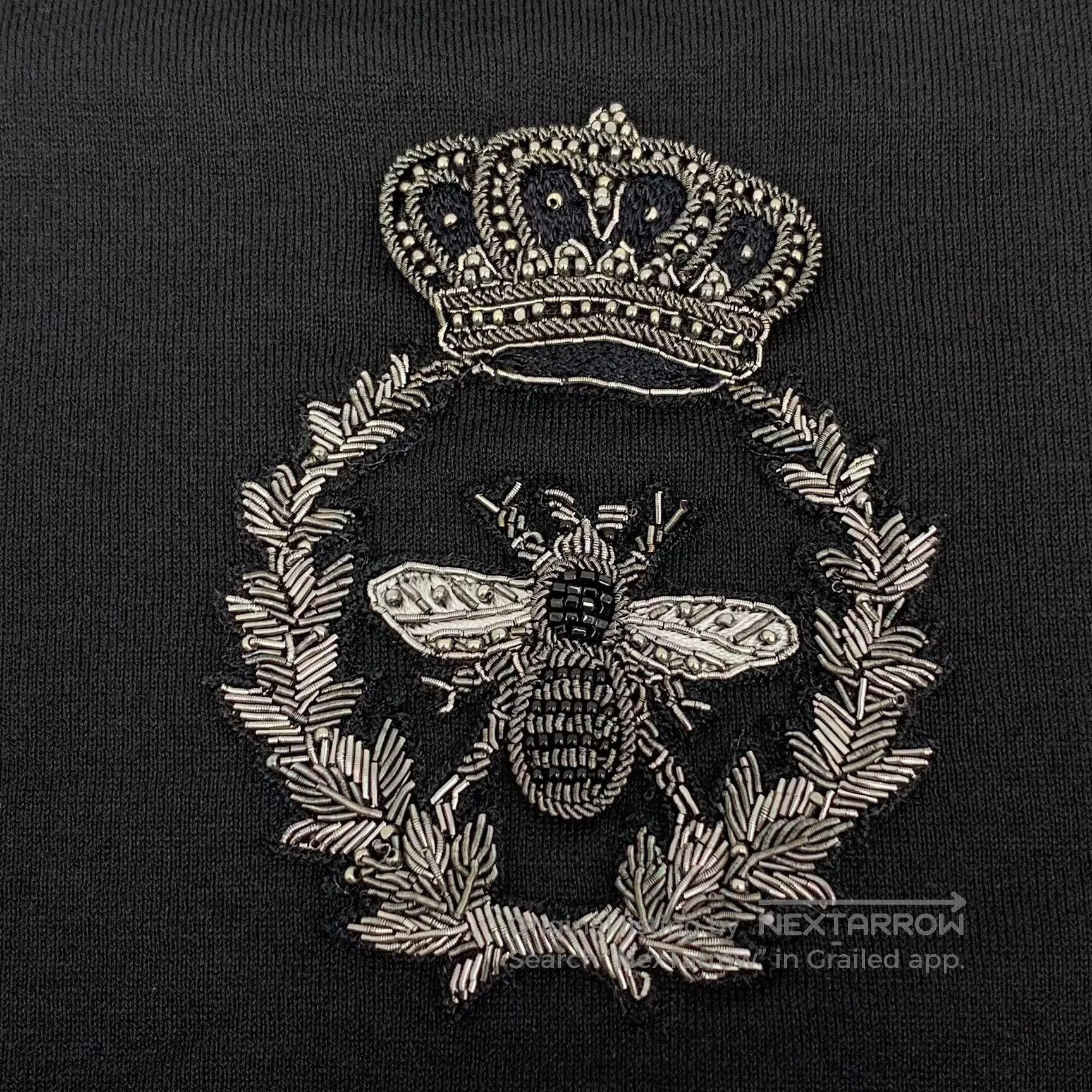 Dolce & Gabbana Dolce Gabbana Black Crown Bee Beaded T. Size US M / EU 48-50 / 2 - 5 Thumbnail