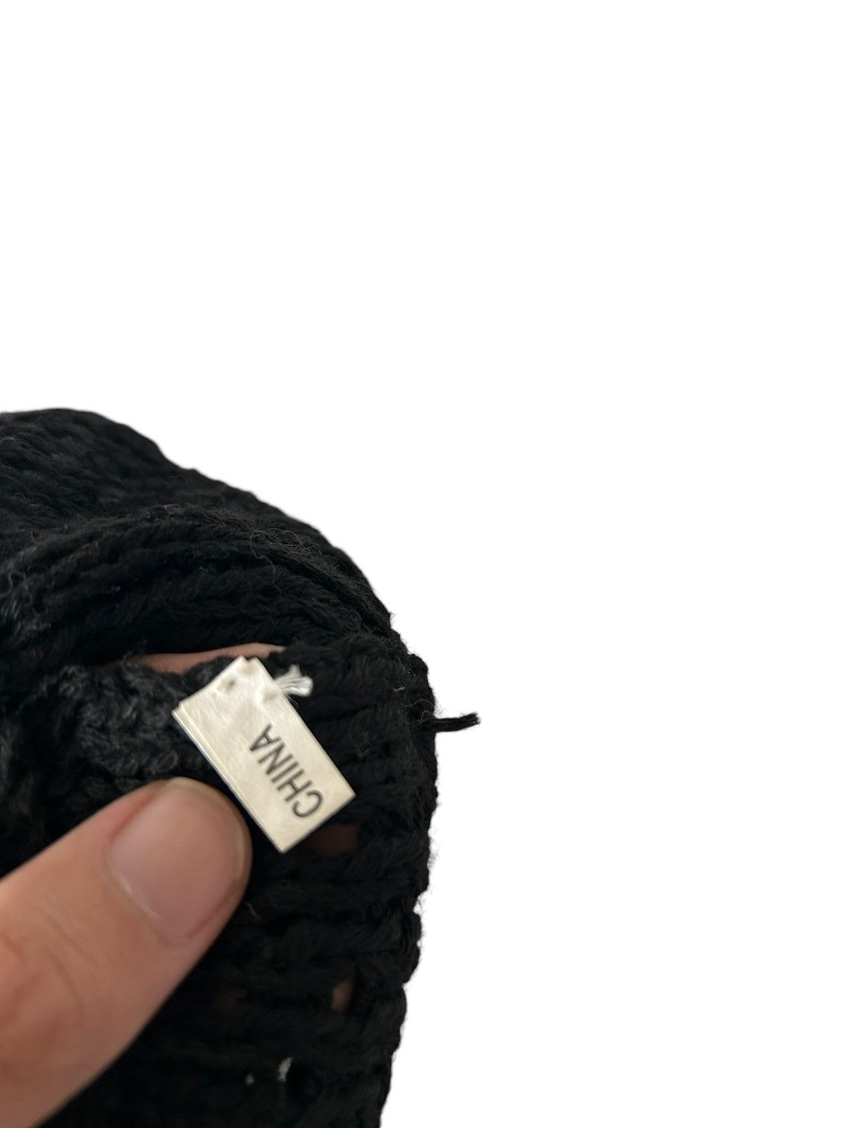 14th Addiction × Hysteric Glamour × Japanese Brand Punk Bondage Style Crochet Knitted Beanie Hats☠️☠️ Size ONE SIZE - 8 Thumbnail