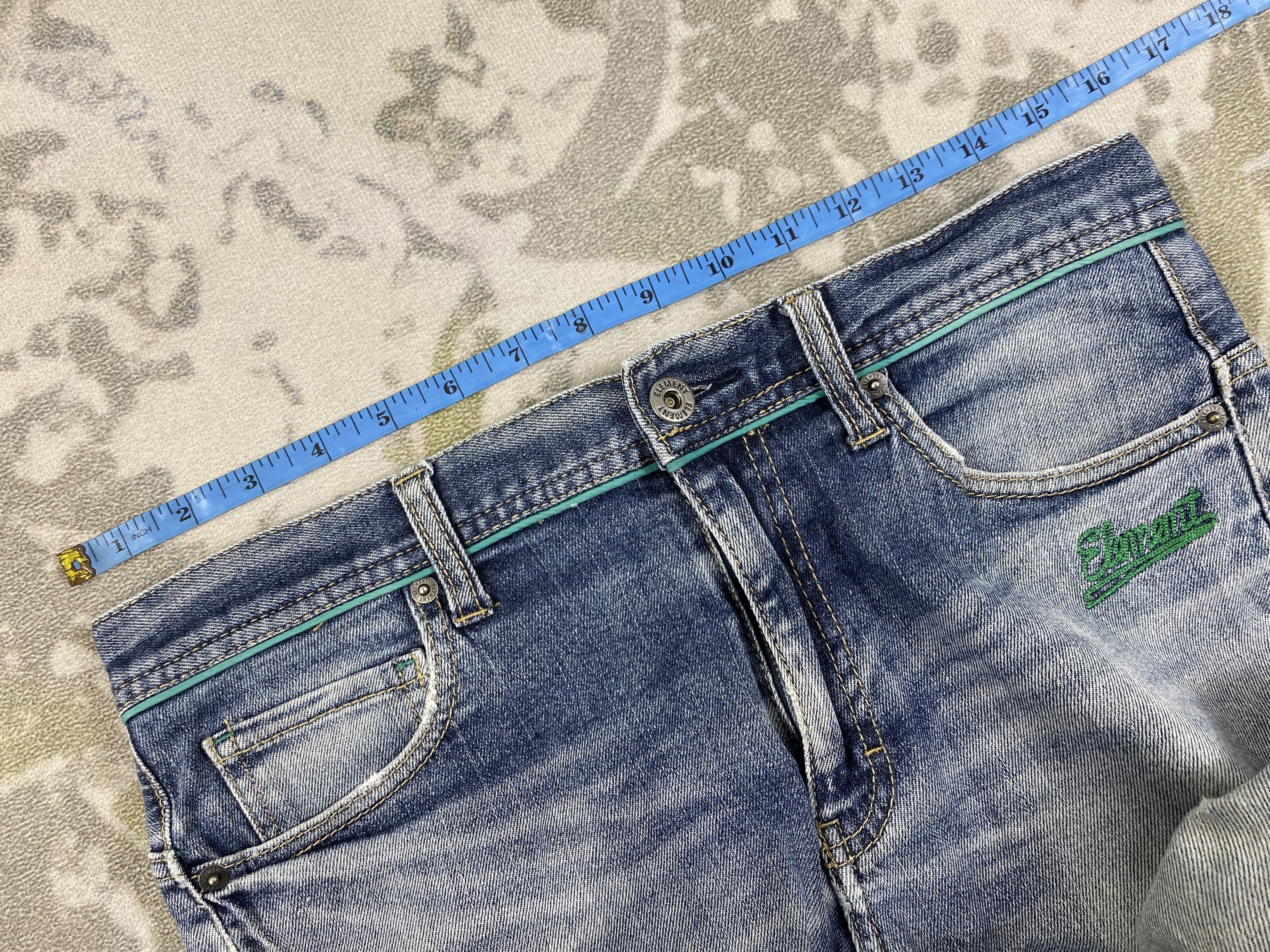 Japanese Brand Distressed Blue Vintage Element Jeans 32x29.5 Denim- JN3596 Size US 32 / EU 48 - 5 Thumbnail