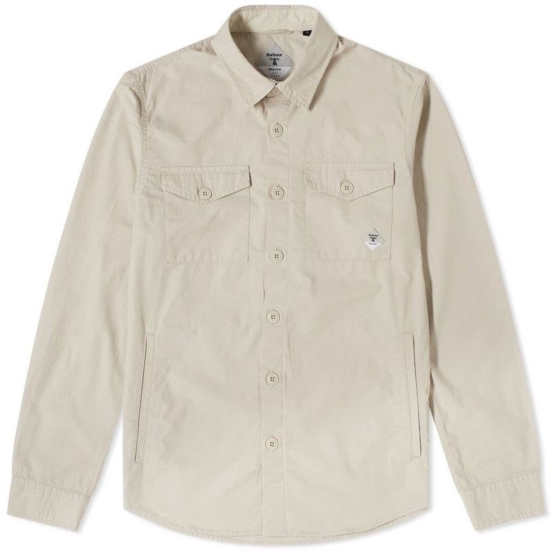 Barbour Barbour Beacon foundry overshirt M L beige haki jacket light Size US L / EU 52-54 / 3 - 1 Thumbnail