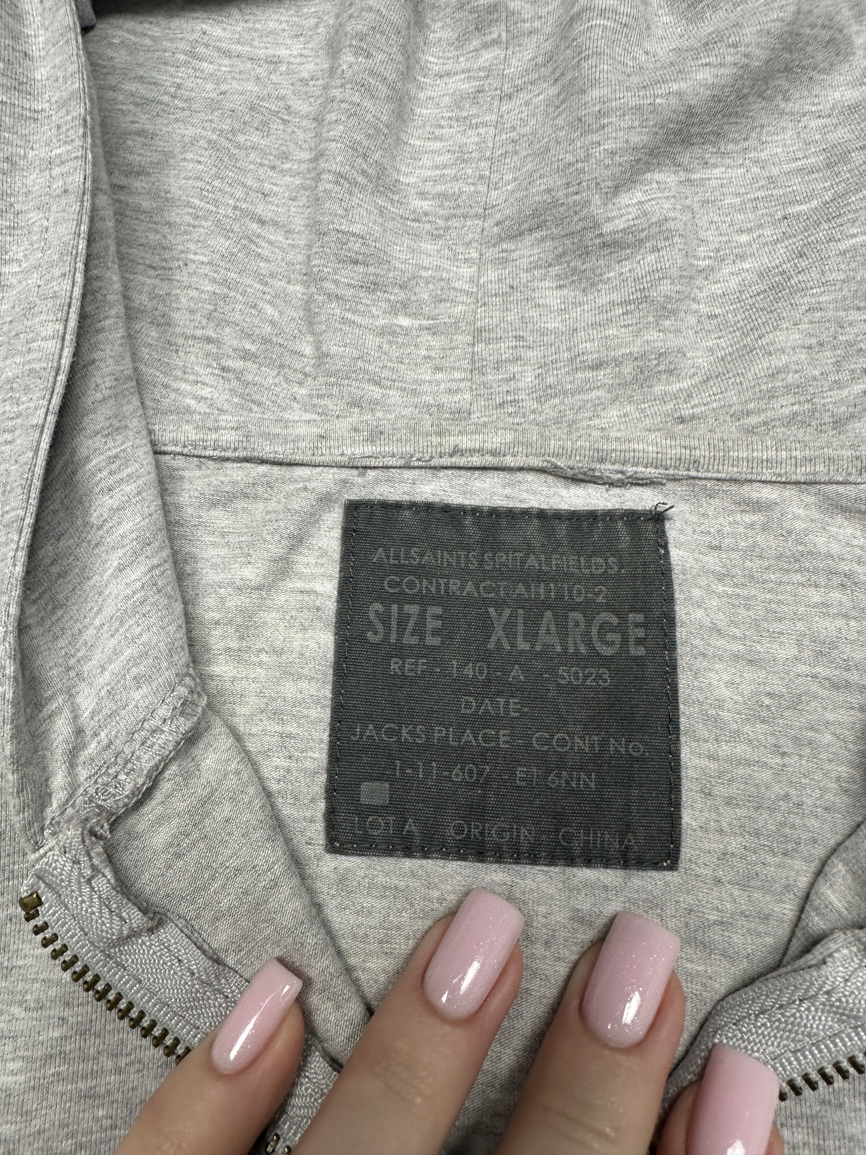 Allsaints Allsaints Mens Zip Hoodie Size US XL / EU 56 / 4 - 4 Thumbnail