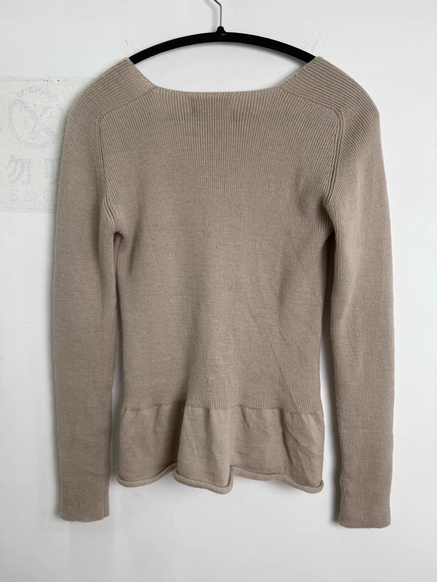 Yohji Yamamoto Yohji Yamamoto 90S Ruffled Waist Knit Top K20 Size US M / EU 48-50 / 2 - 7 Thumbnail