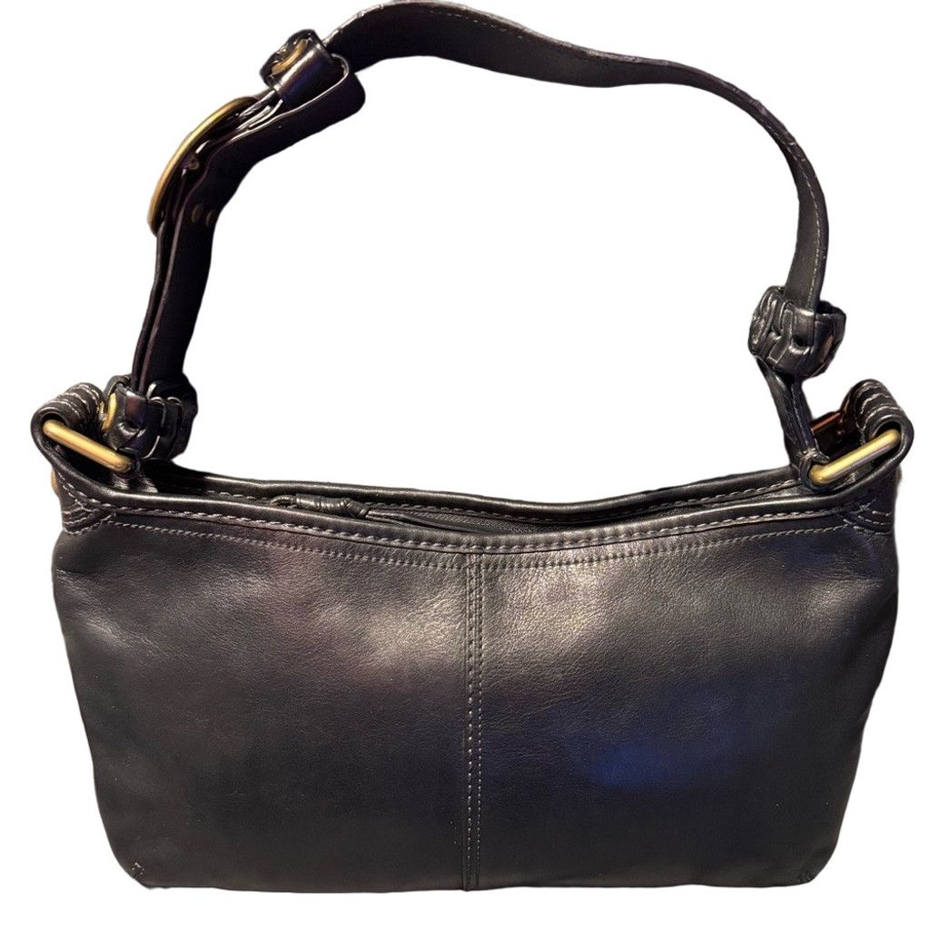 Coach Coach Bleeker Shoulder Bag 2007 Black Leather EUC Size ONE SIZE - 3 Thumbnail
