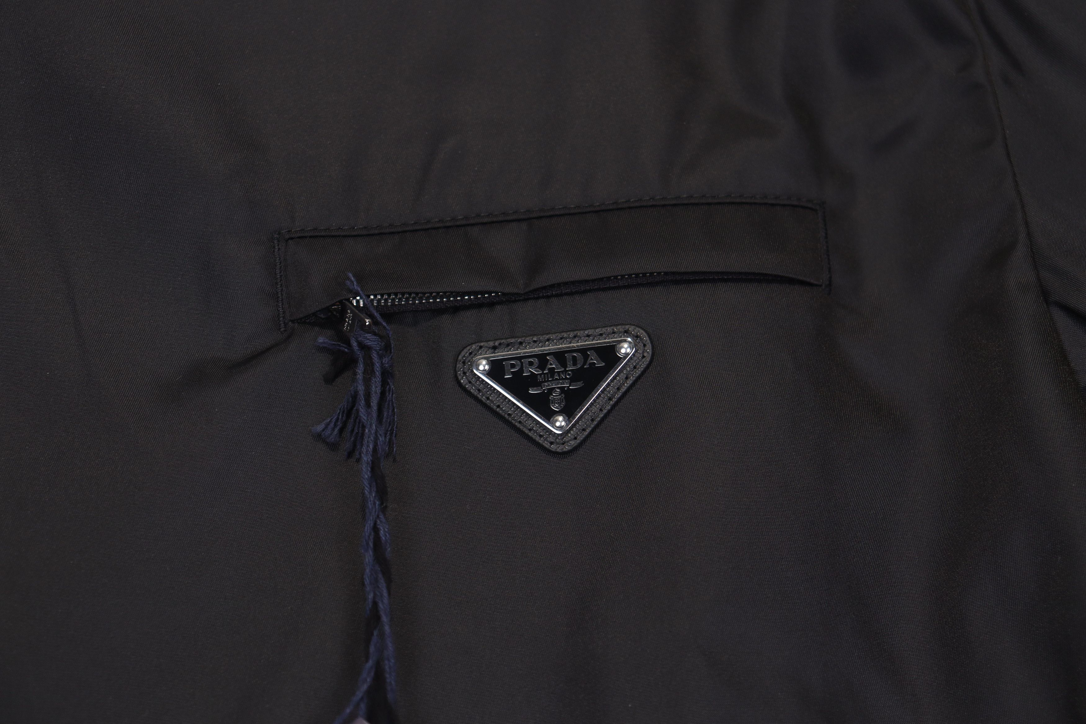 Prada o1rshd Re Nylon Triangle Logo Re-Nylon Blouson in Black Size US S / EU 44-46 / 1 - 5 Thumbnail
