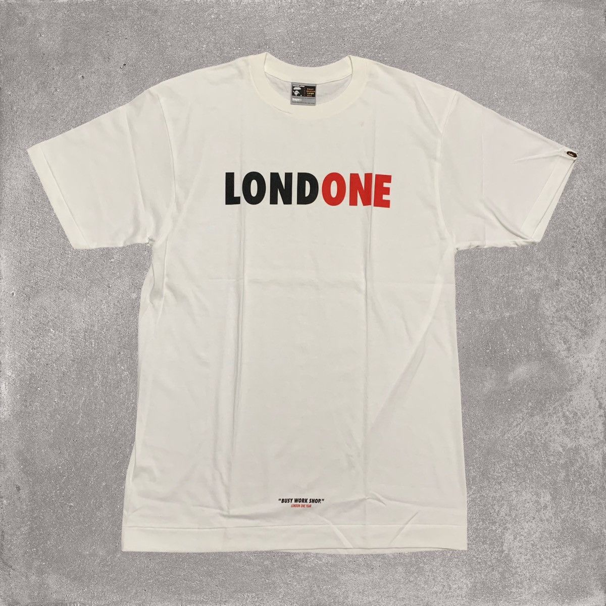 Bape Large London White Tee A Bathing Ape One Year Vintage