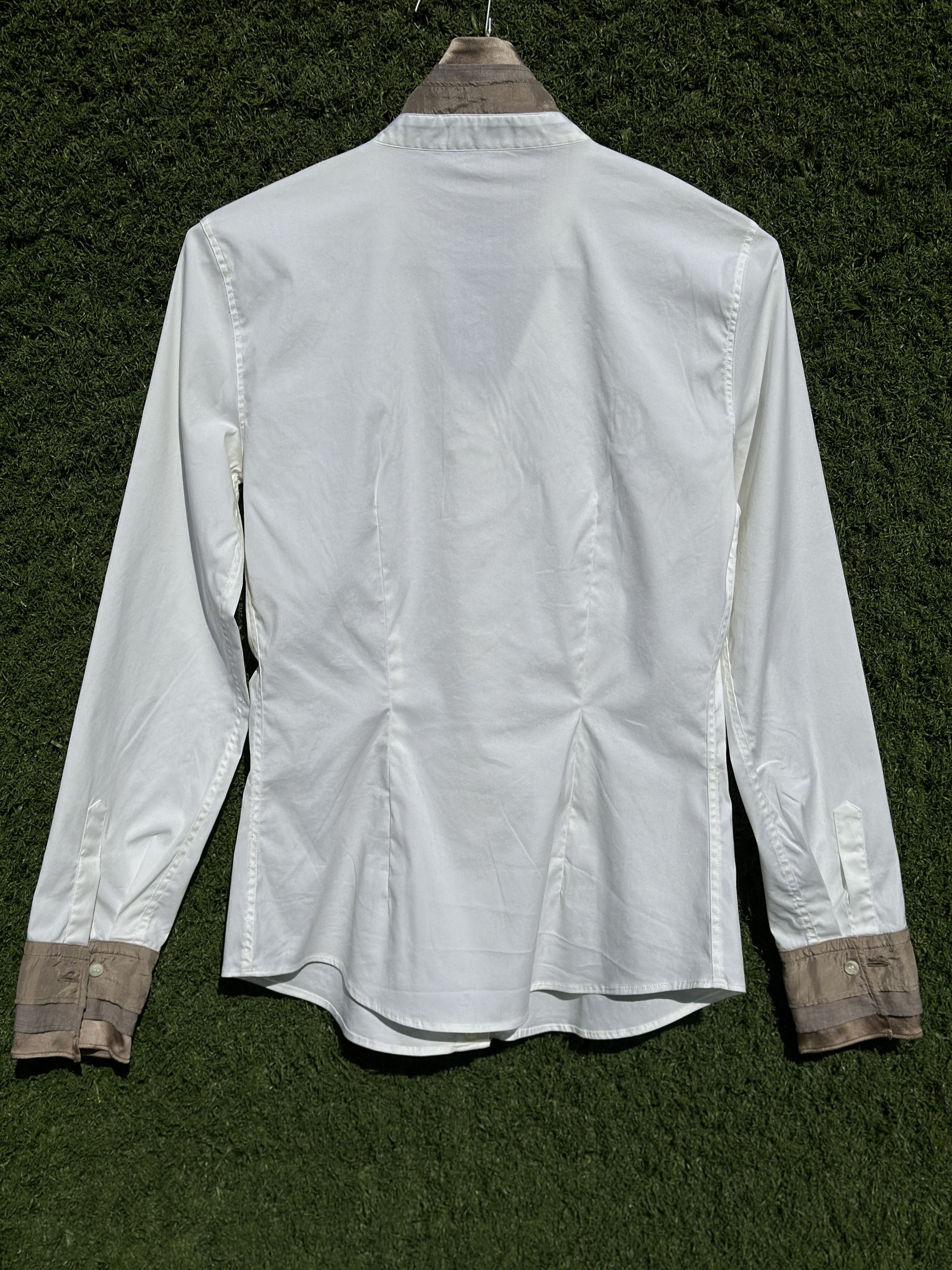 Brunello Cucinelli Brunello Cucinelli Tailored Silk Trim Collar Shirt Xs S Size S / US 4 / IT 40 - 7 Thumbnail