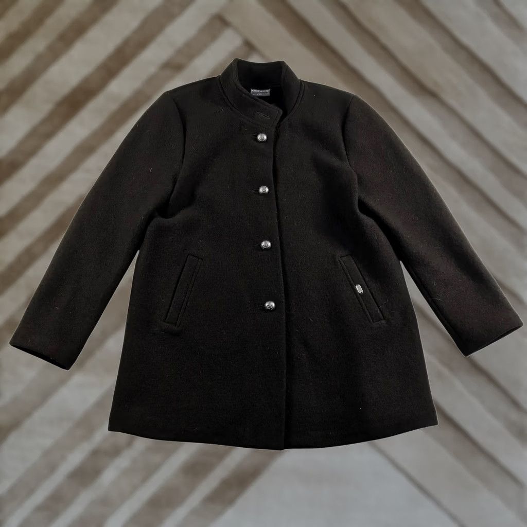 Vintage Geiger Austria Brown Boiled Wool Tyrolean Coat 40 Womens Size S / US 4 / IT 40 - 1 Thumbnail