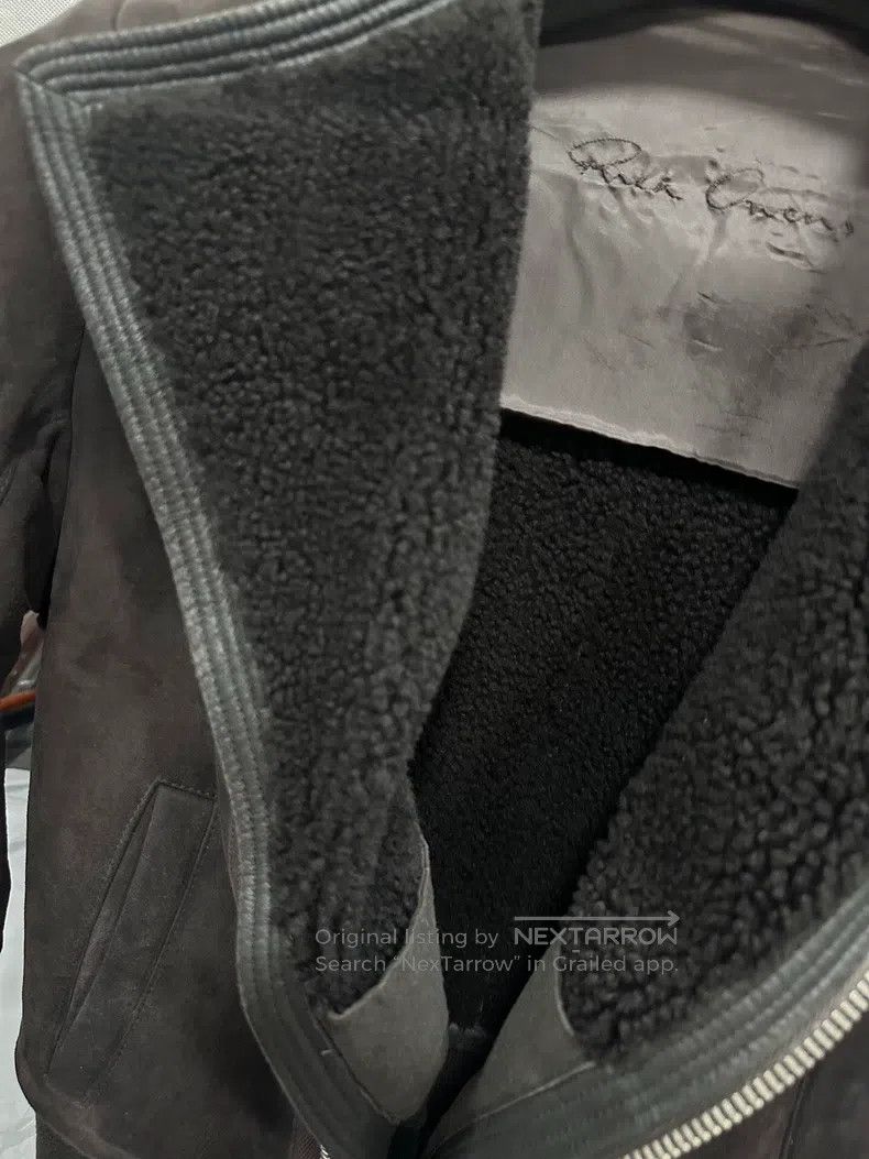 Rick Owens RICK OWENS Brown suede fur-lined coat Size US S / EU 44-46 / 1 - 4 Thumbnail