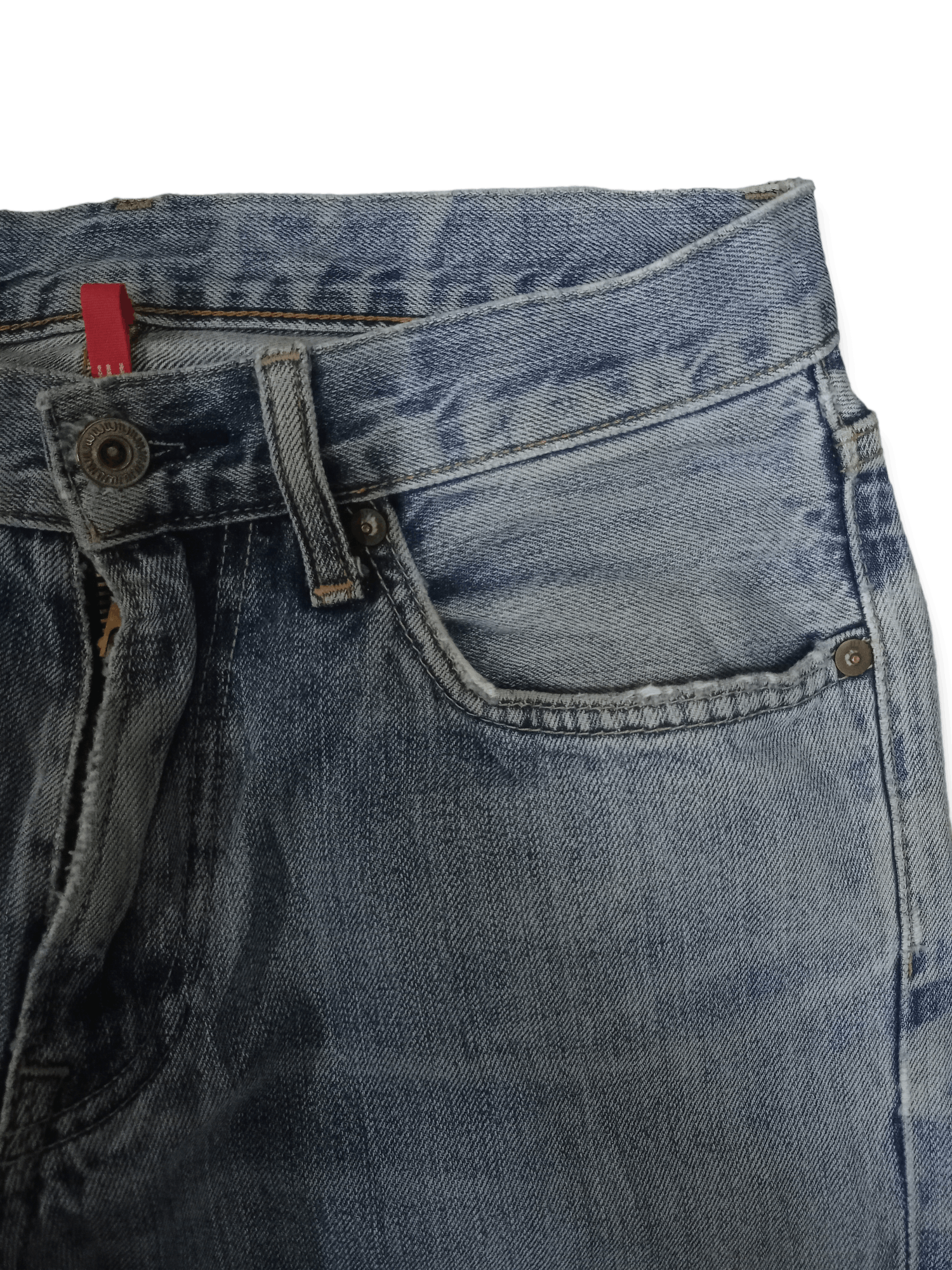 Japanese Brand × Uniqlo Vintage Japanese Uniqlo Blue Wash Distressed Jeans 29x30 Size US 29 - 6 Thumbnail