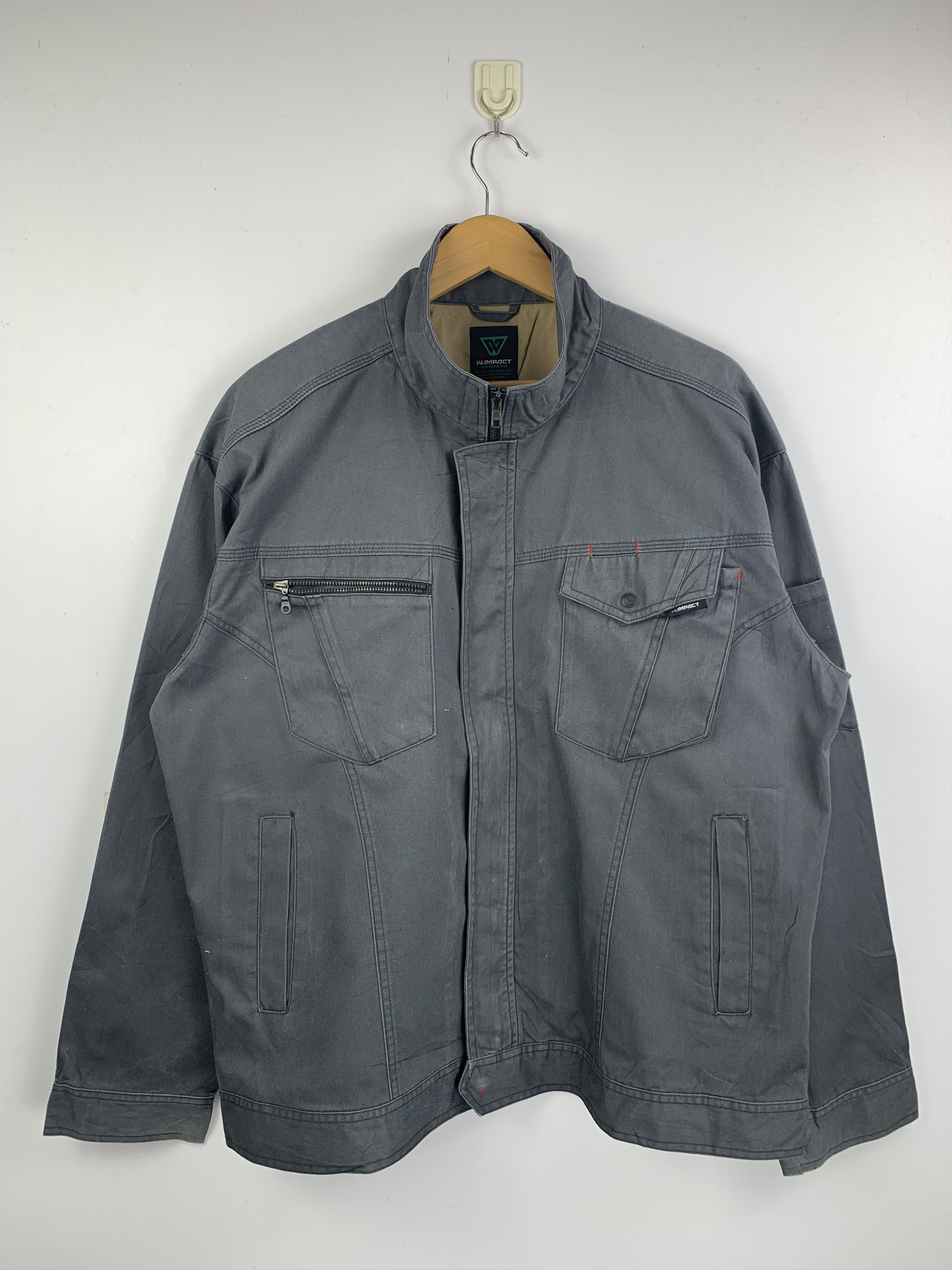 Japanese Brand Vintage Japanese Brand Worker Denim Jacket J1613 Size US XXL / EU 58 / 5 - 1 Thumbnail