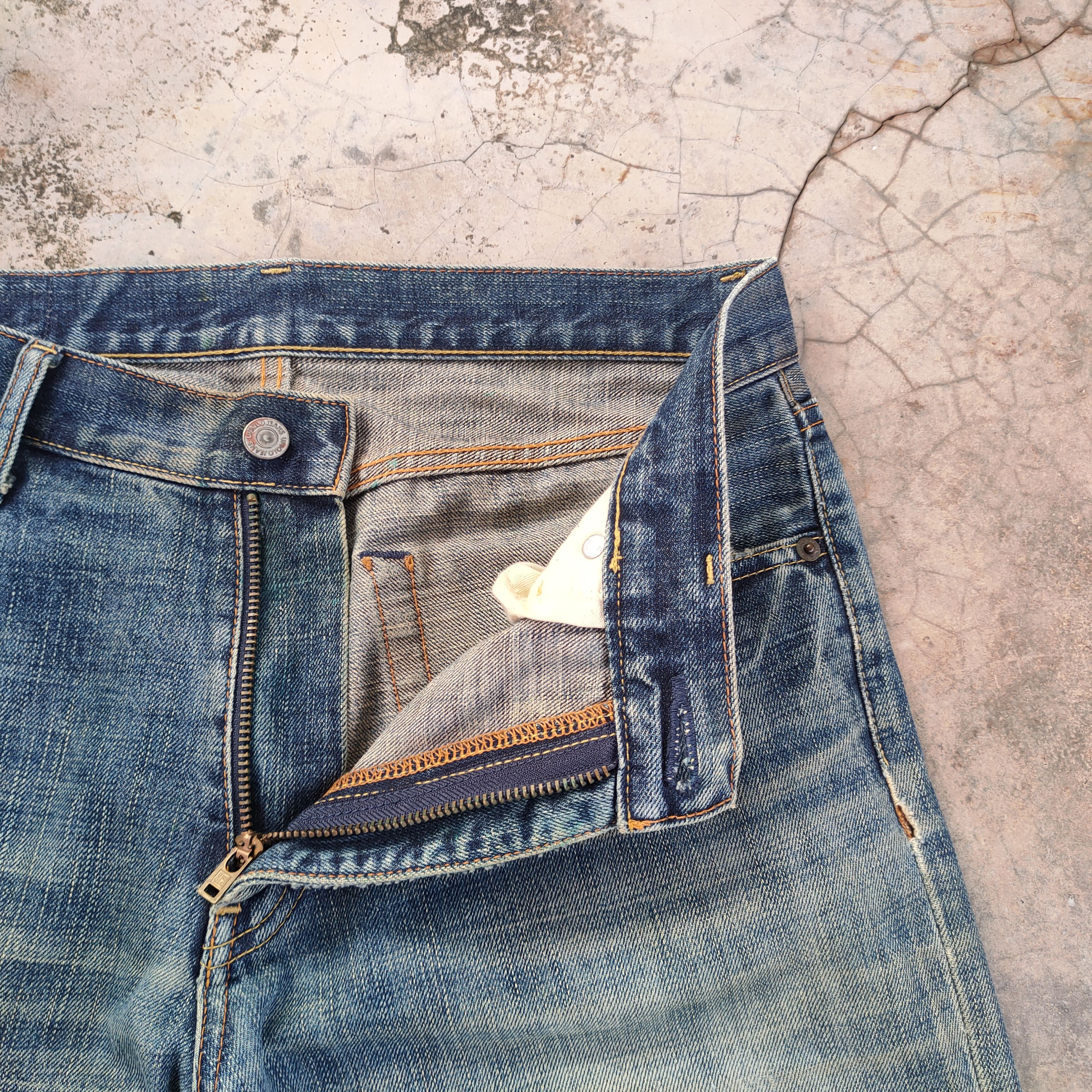 Jean W32 VINTAGE JAPANESE DISTRESSED FADED JEANS PANTS Size US 32 / EU 48 - 7 Thumbnail