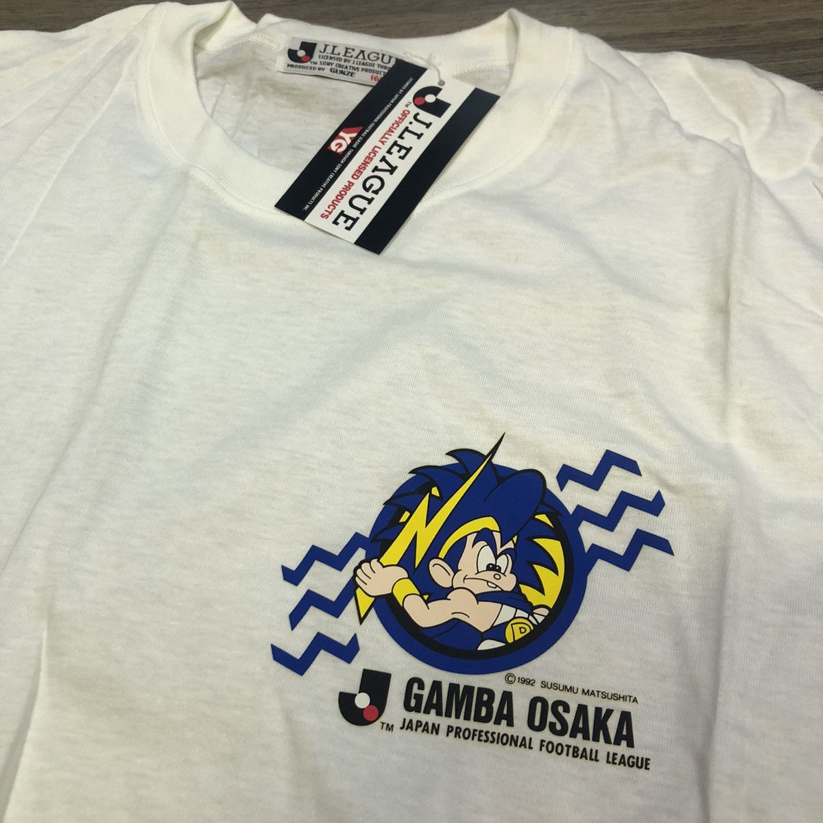 Japan soccer j.league 90s Gamba Osaka tee (Bnwt)