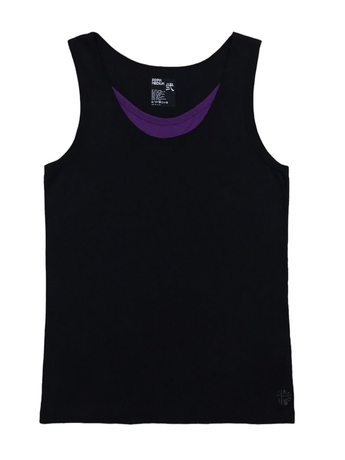 image of Ppfm Double Layered Tank Top in Black, Men's (Size Medium)