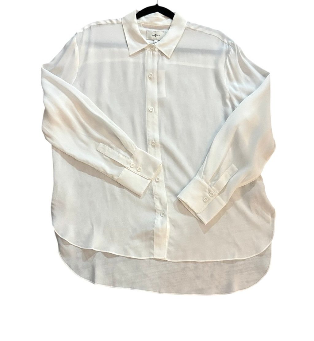 7 For All Mankind 7 For All Mankind Silk Button Down Shirt M Size M / US 6-8 / IT 42-44 - 5 Thumbnail