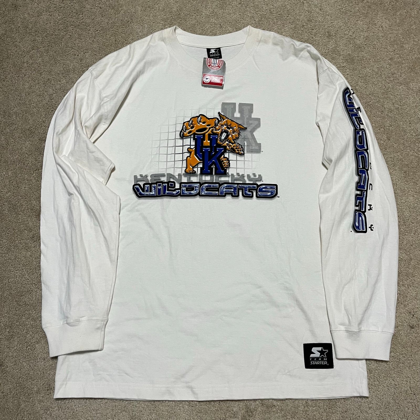Starter 1996 Starter Kentucky Wildcats Long Sleeve T-Shirt Large NWT Size US L / EU 52-54 / 3 - 1 Thumbnail