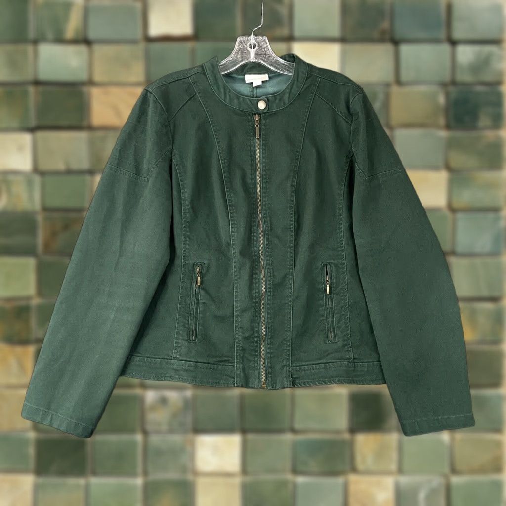 Vintage VINTAGE Westport 1962 Women's XL Zipper Jacket Green Size XL / US 12-14 / IT 48-50 - 1 Thumbnail