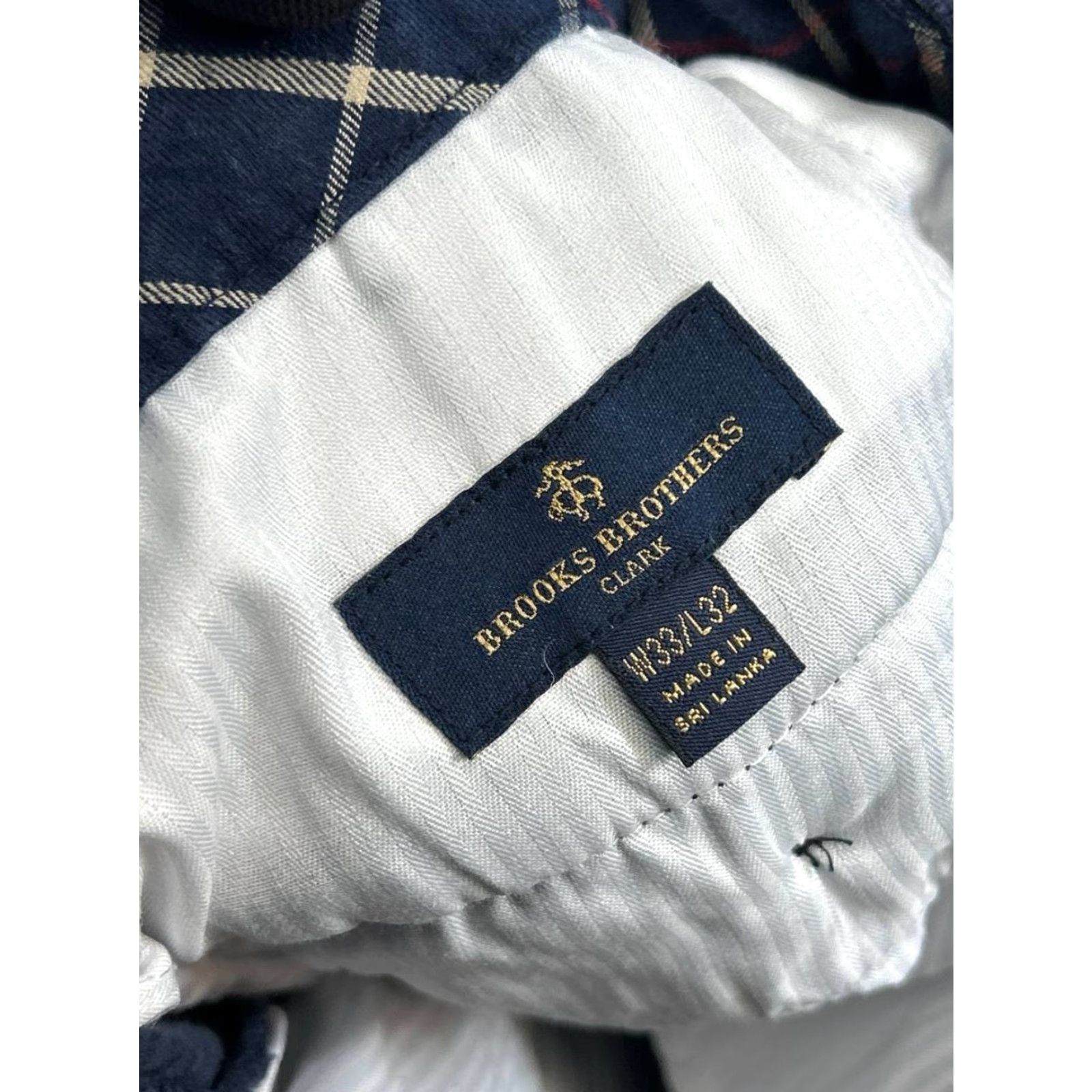 Brooks Brothers Brooks Brothers Clark Corduroy Pants Mens 33 Blue Stretch Mid Rise Straight Leg Pants Size US 33 - 7 Thumbnail