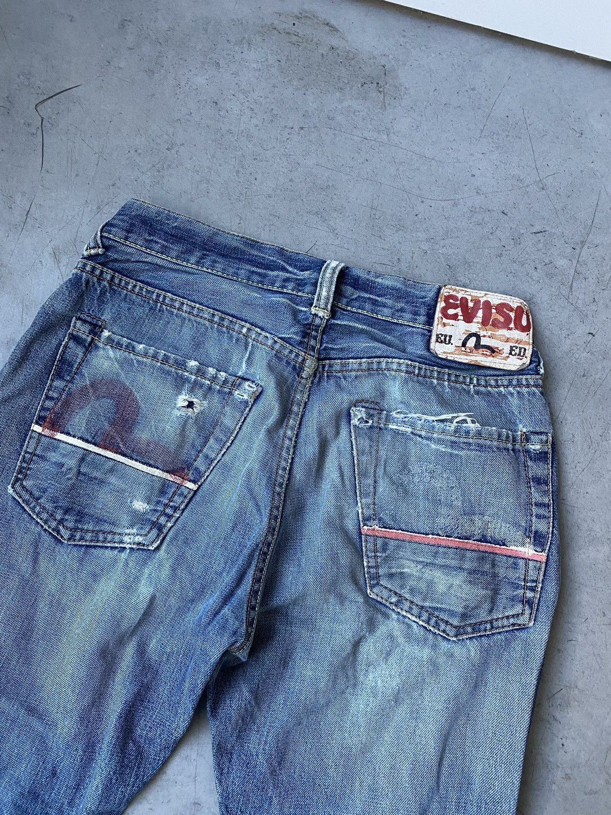 Evisu Evisu Ninja 🥷 Distressed Selvidge Casual Pants Veryrare Y2K Size US 30 / EU 46 - 12 Thumbnail