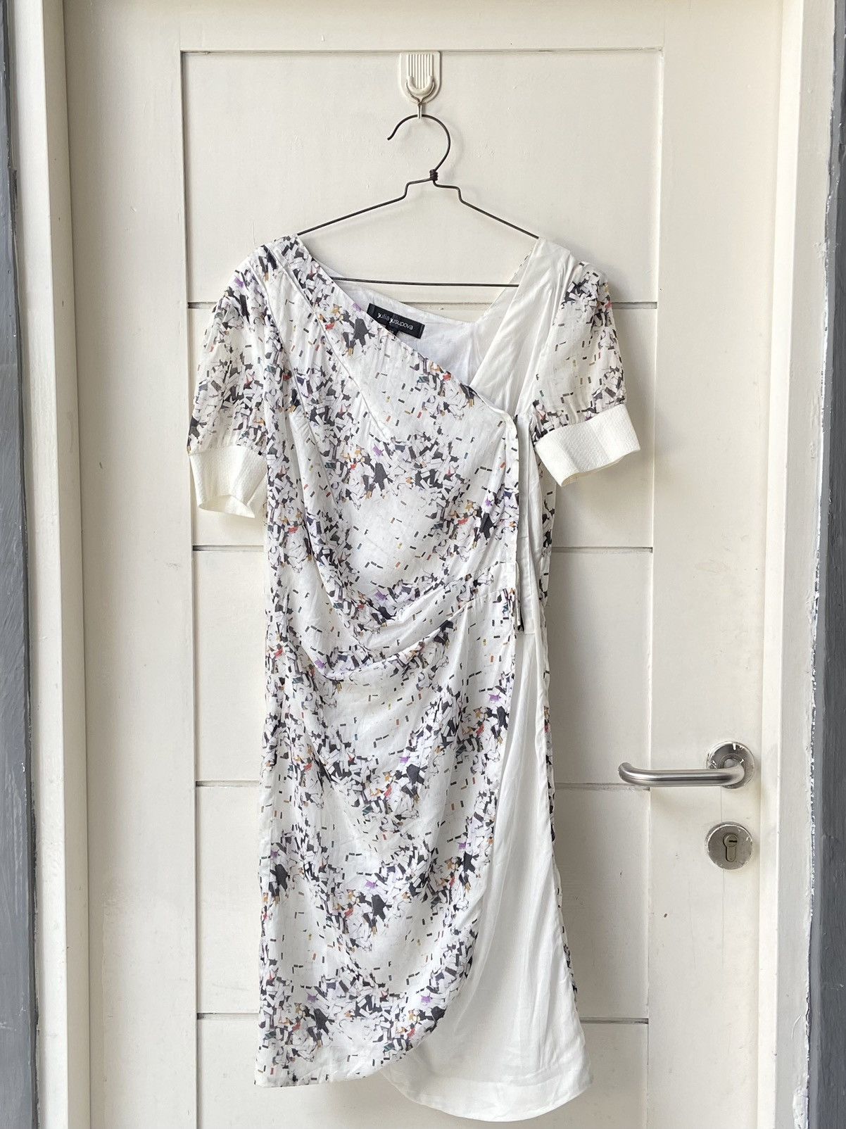 Designer × Japanese Brand YULIA YUSUPOVA White Motive Dress Size XS / US 0-2 / IT 36-38 - 15 Thumbnail
