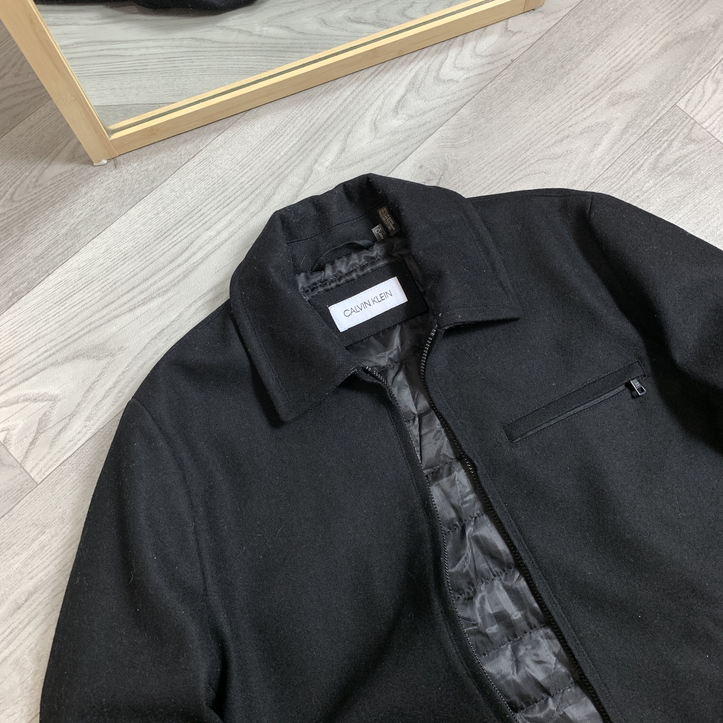 Calvin Klein Calvin Klein Black Wool With Filling Jacket Size US S / EU 44-46 / 1 - 2 Thumbnail