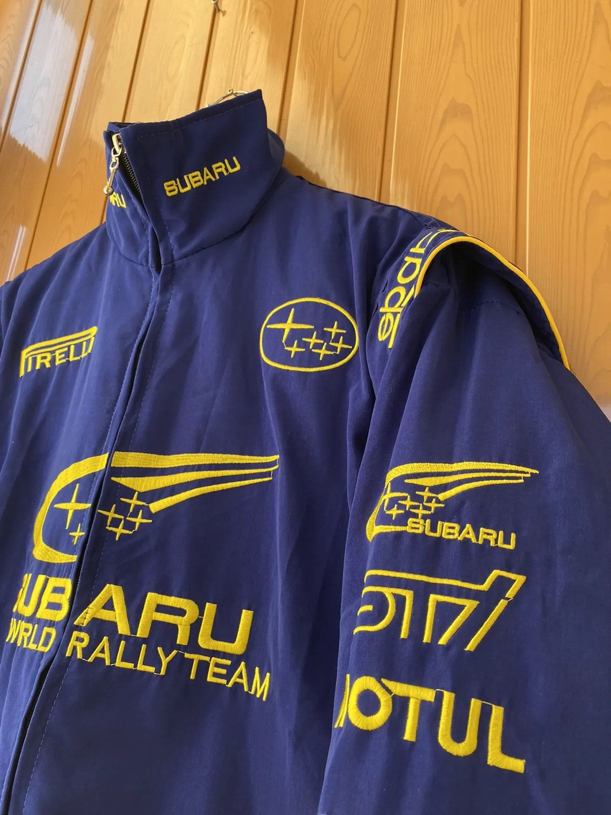 Vintage Subaru STI World Rally Team WRC Racing Jacket
