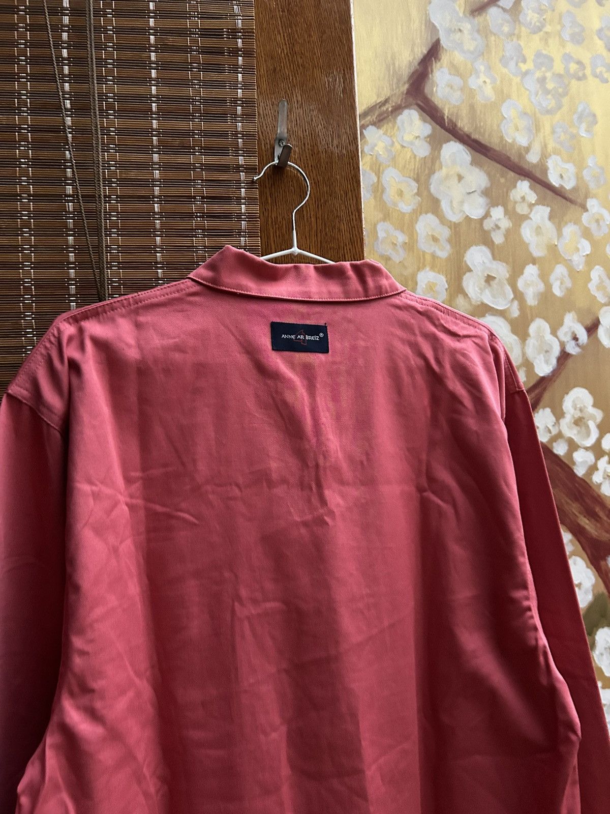 Vintage Anne At Breiz Vareuse Coral Red Drill Fisherman Smock Jacket Size US M / EU 48-50 / 2 - 4 Thumbnail