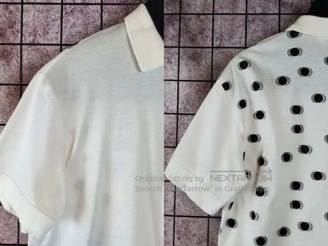 Dior Dior Men's White Summer Cotton Polka Dot Top . Size US M / EU 48-50 / 2 - 5 Thumbnail