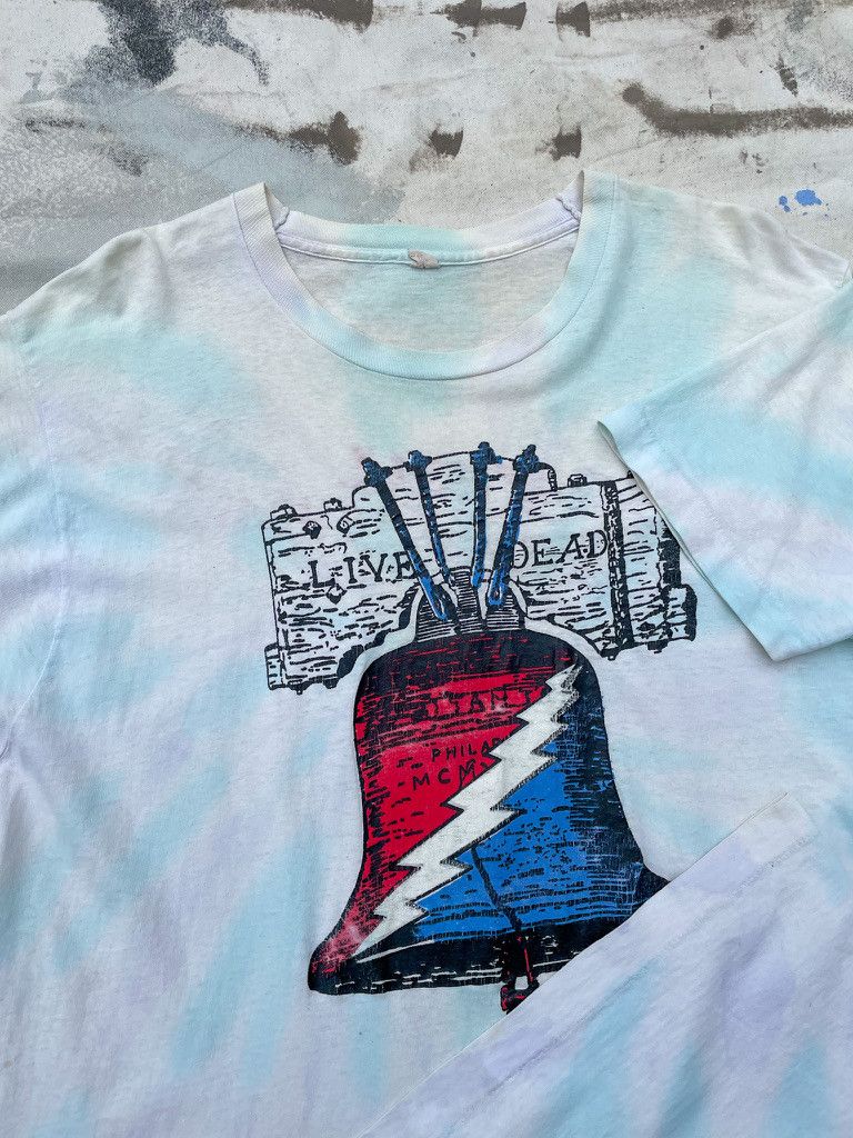 Vintage Vintage Grateful Dead Single Stitch Tie Dye T- Shirt- 1980s Size US XL / EU 56 / 4 - 3 Thumbnail