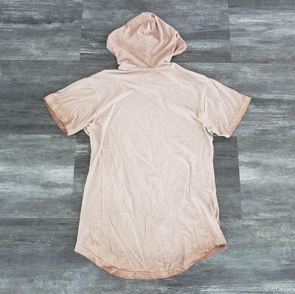 Designer Chocolate Faded ETV Hooded Short Sleeve Size US XL / EU 56 / 4 - 2 Thumbnail