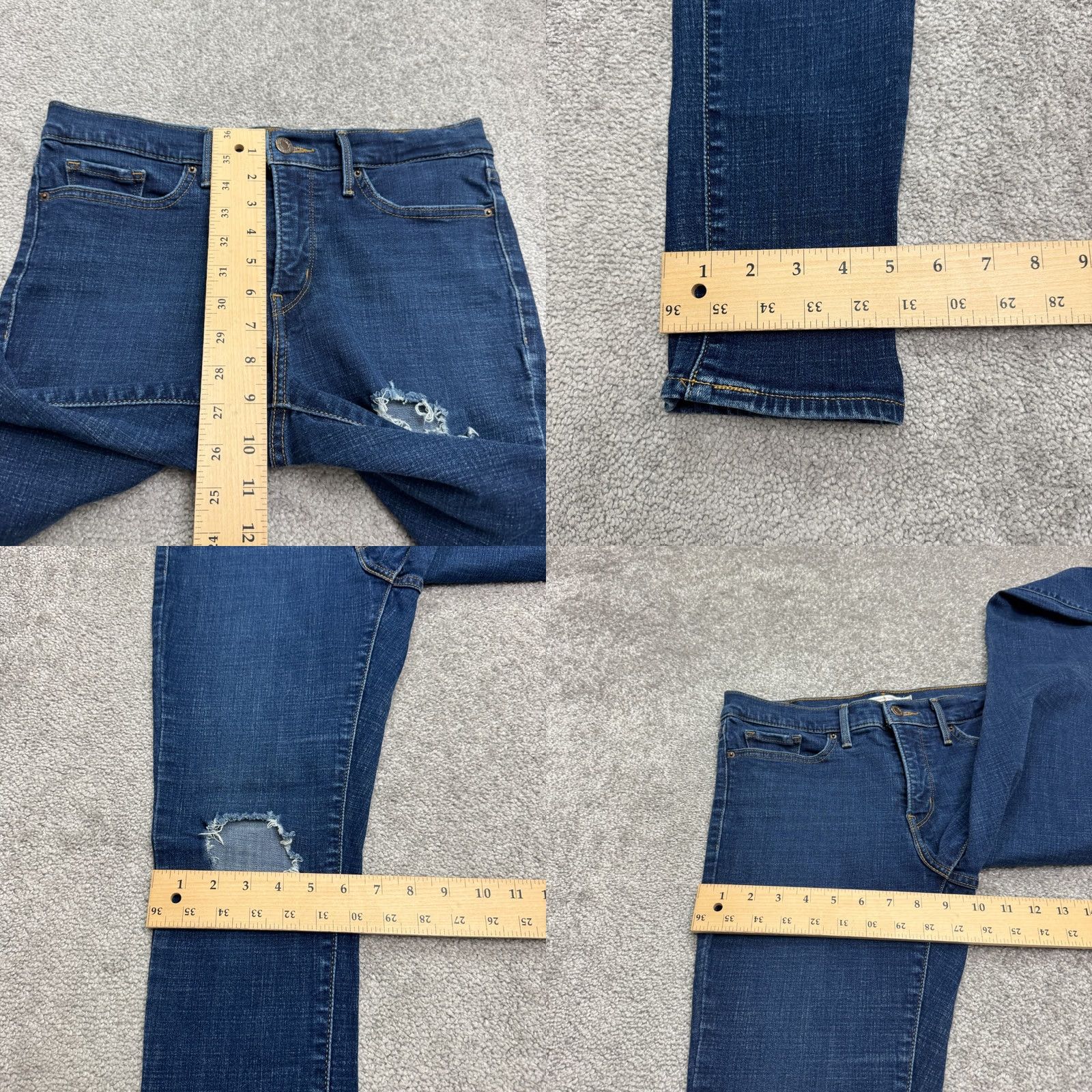 Levi's Levi's Jeans 311 Shaping Skinny Denim Womens 29 Regular 30 Blue Dark Wash Size 29" - 9 Thumbnail