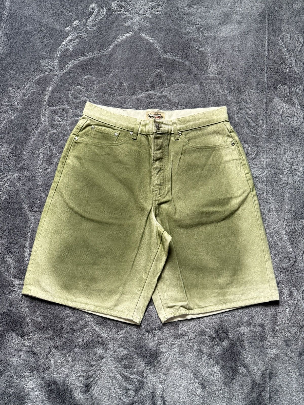Stussy Stussy Washed Black Big Ol Denim Shorts | Grailed