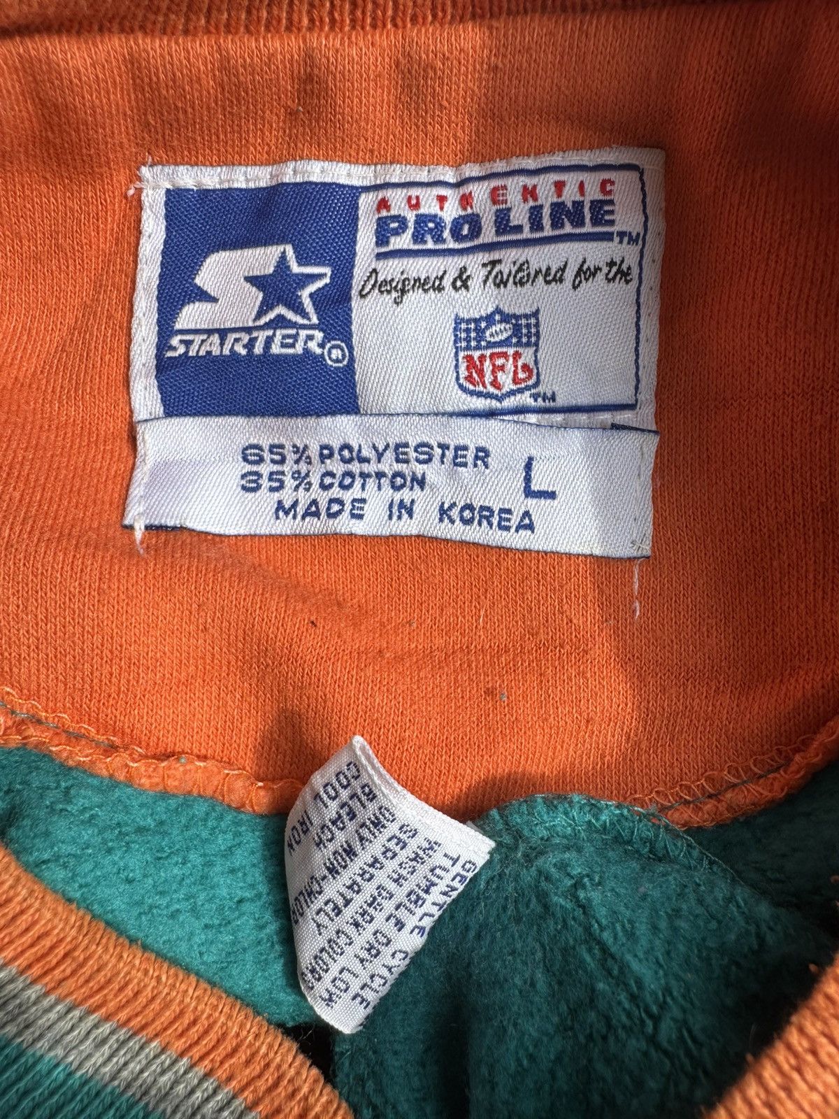 NFL VERY RARE VINTAGE SWEATSHIRT MIAMI DOLPHINS STARTER NFL Size US L / EU 52-54 / 3 - 4 Thumbnail