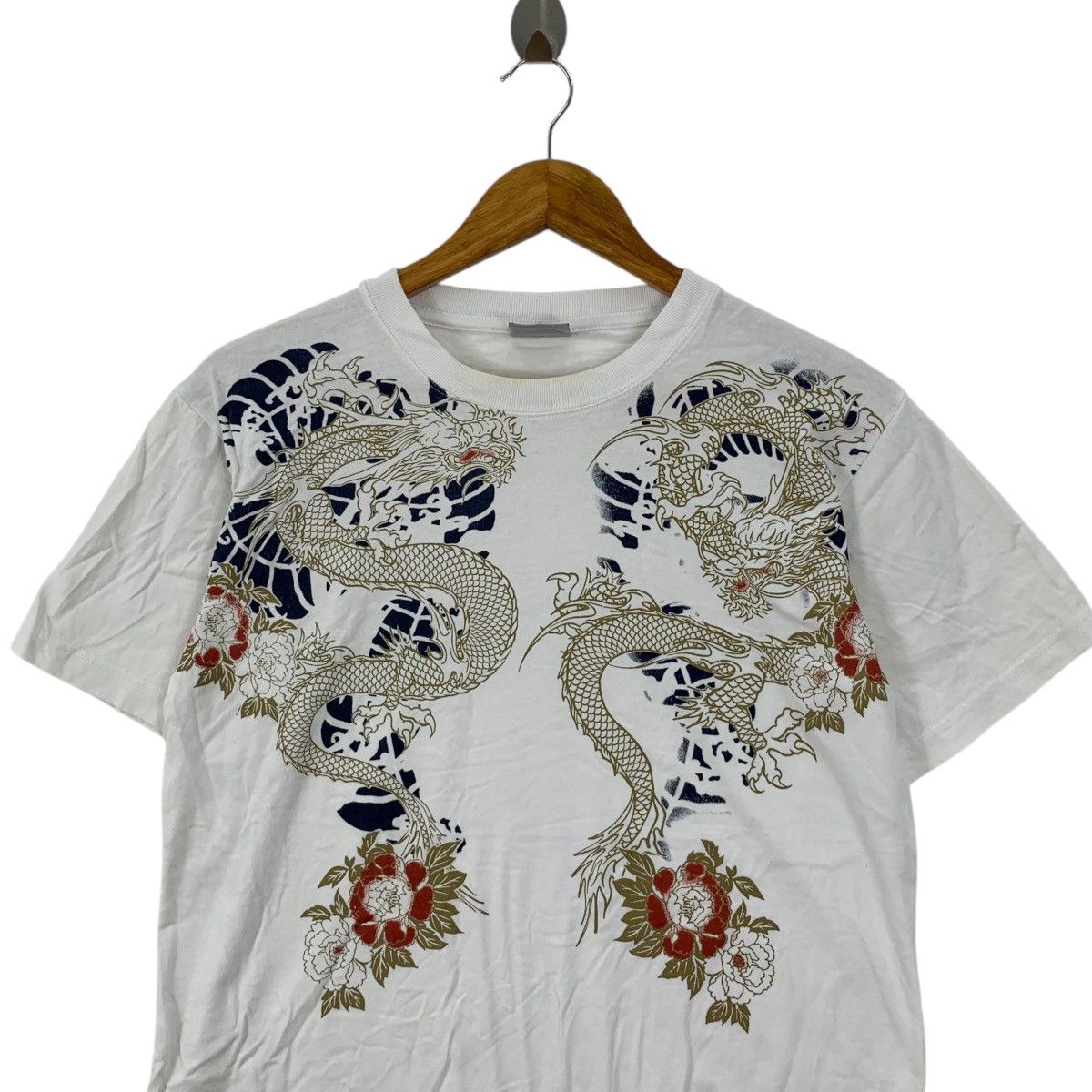 Vintage Vintage JAPAN TRADITIONAL DRAGON Ryu Anime Tee Shirt Top Size M / US 6-8 / IT 42-44 - 2 Thumbnail