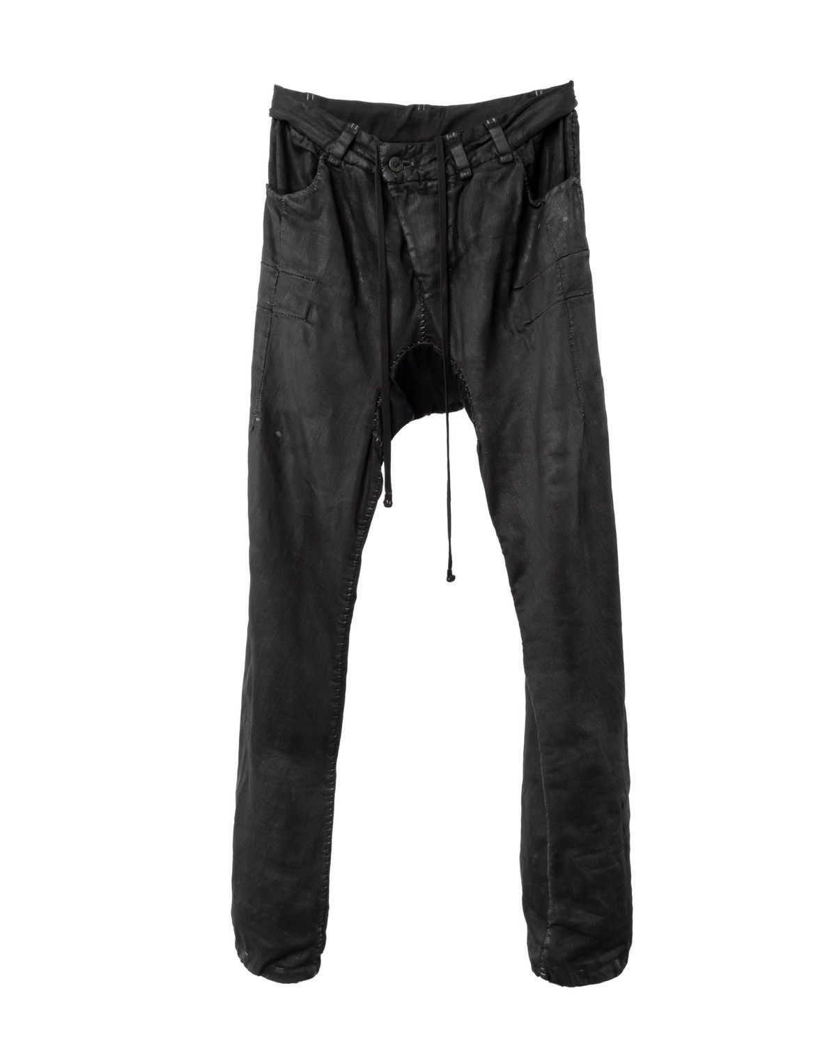 Boris Bidjan Saberi Boris Bidjan Saberi PH13 HS Handstitched Black Pants Size US 33 - 1 Thumbnail