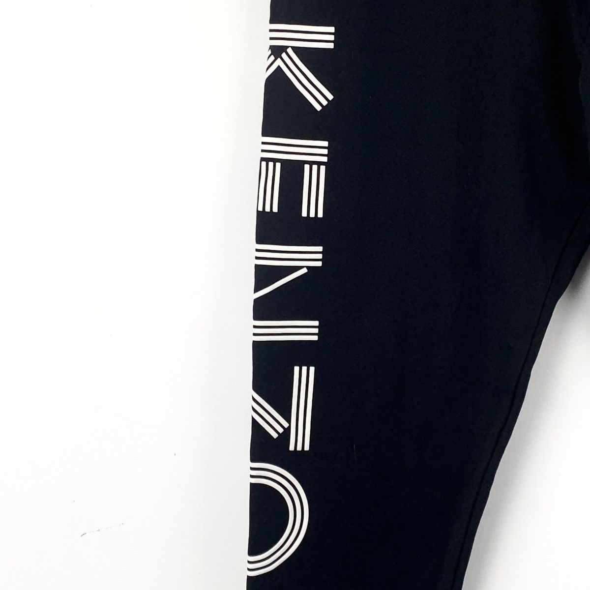Kenzo Kenzo Black Cotton Drawstring Casual Pants K26WX Size US 38 / EU 54 - 4 Thumbnail