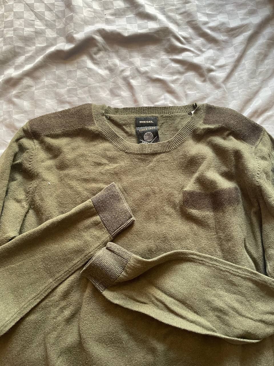 Diesel Vintage Diesel Knit Sweater Military 90s Avantgarde Y2K Size US L / EU 52-54 / 3 - 5 Thumbnail